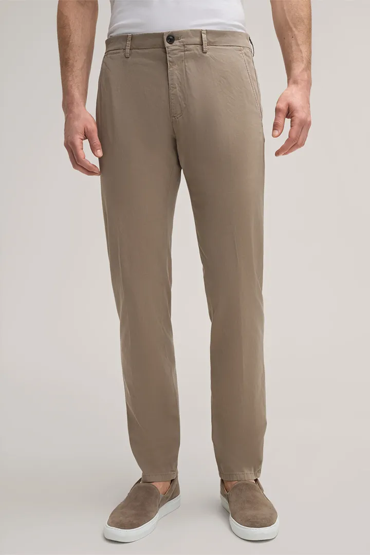 Baumwoll-Chino Cino in Taupe