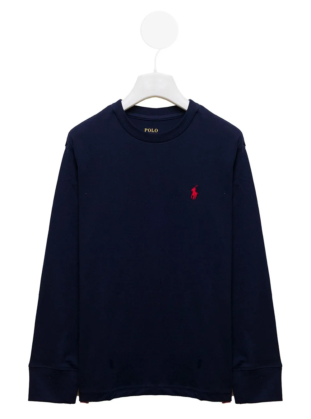 Polo Ralph Lauren Kids - T-Shirt für Jungen aus Baumwolle in Blau mit langen Ärmeln und Logo