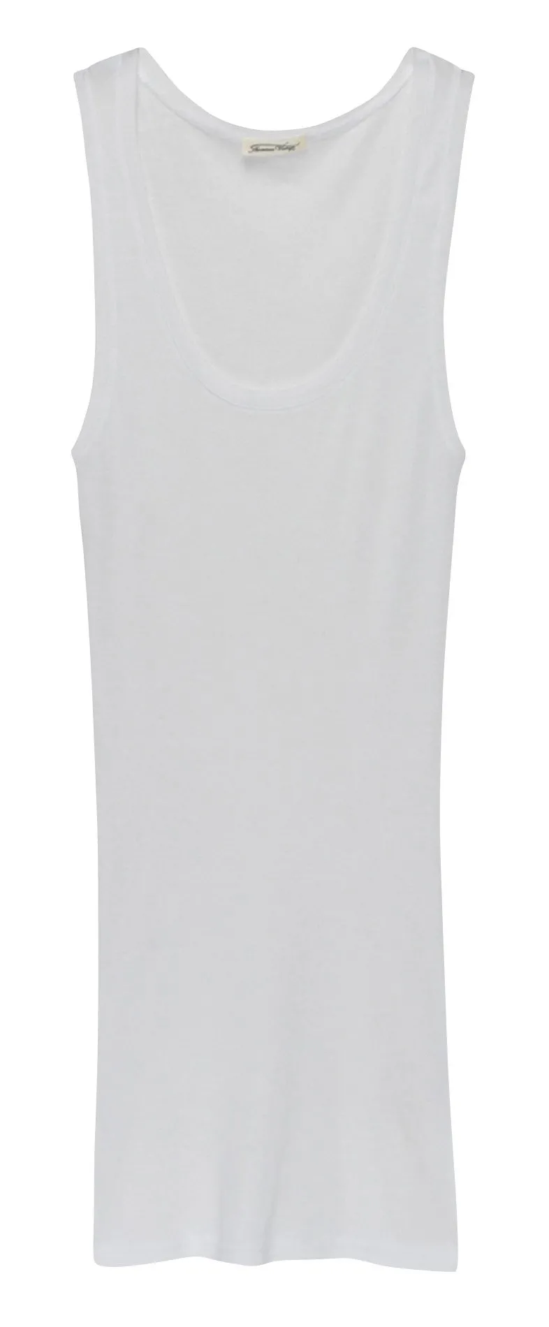 Rundhals-Tanktop aus Baumwolle Weiss MASSACHUSETTS