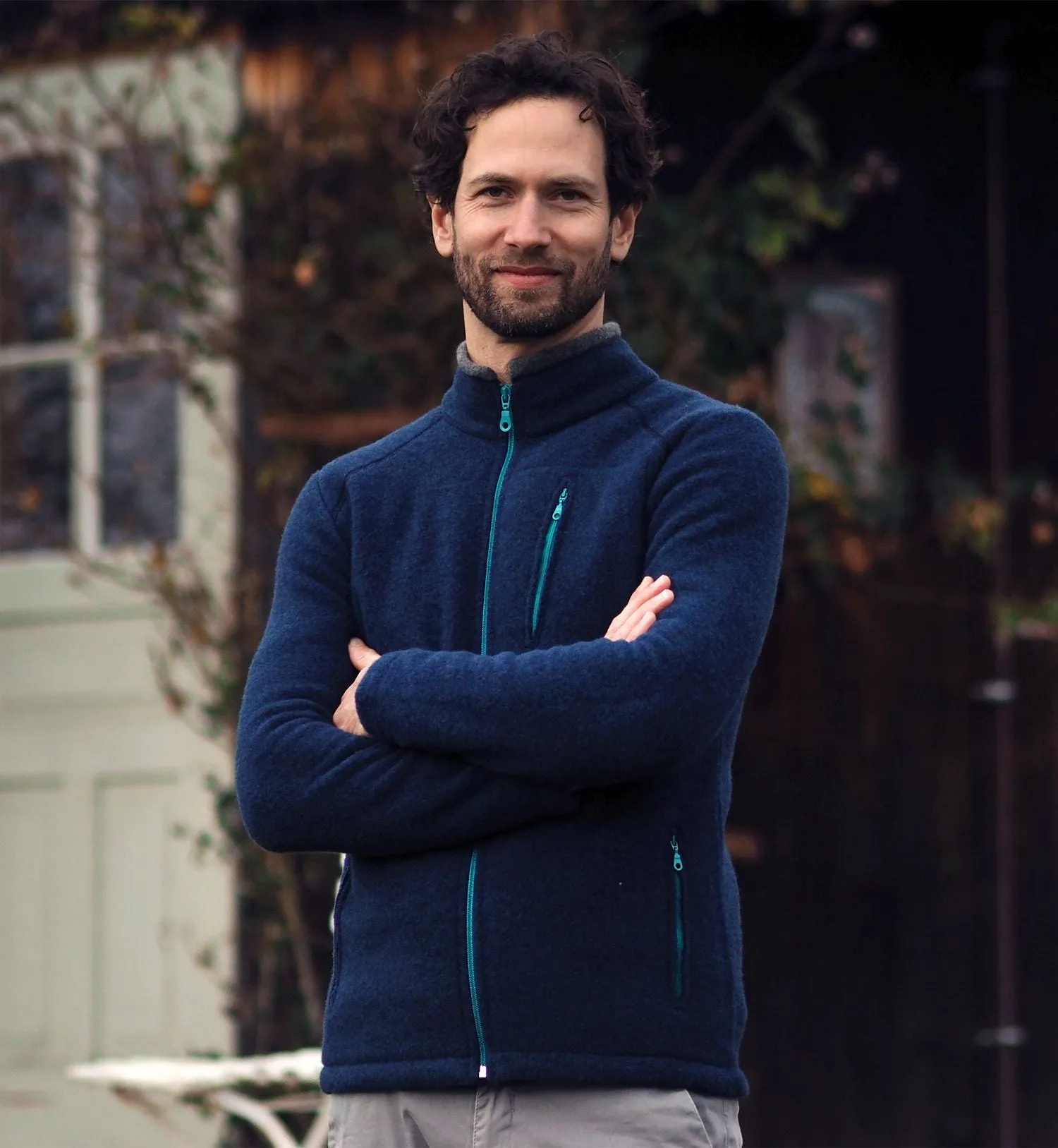 Herren Fleece Jacke Ischgl kbT Merinowolle