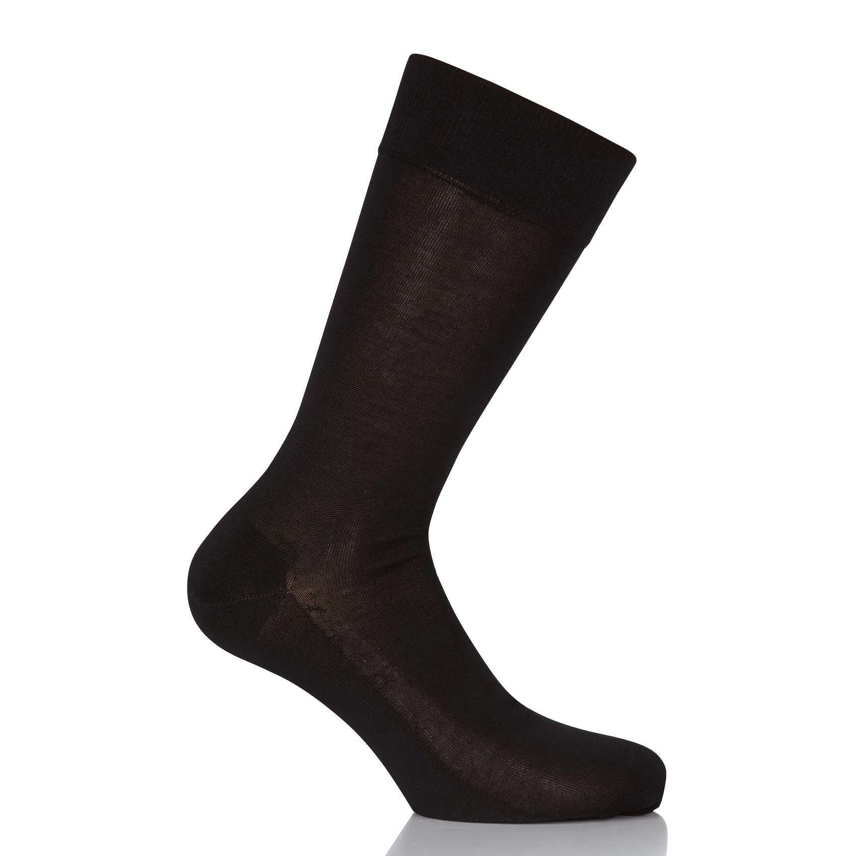 Hohe Baumwollsocken Schwarz