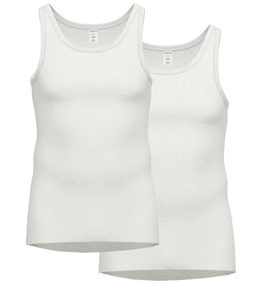 2er-Pack Ammann Doppelripp Herren Unterhemd