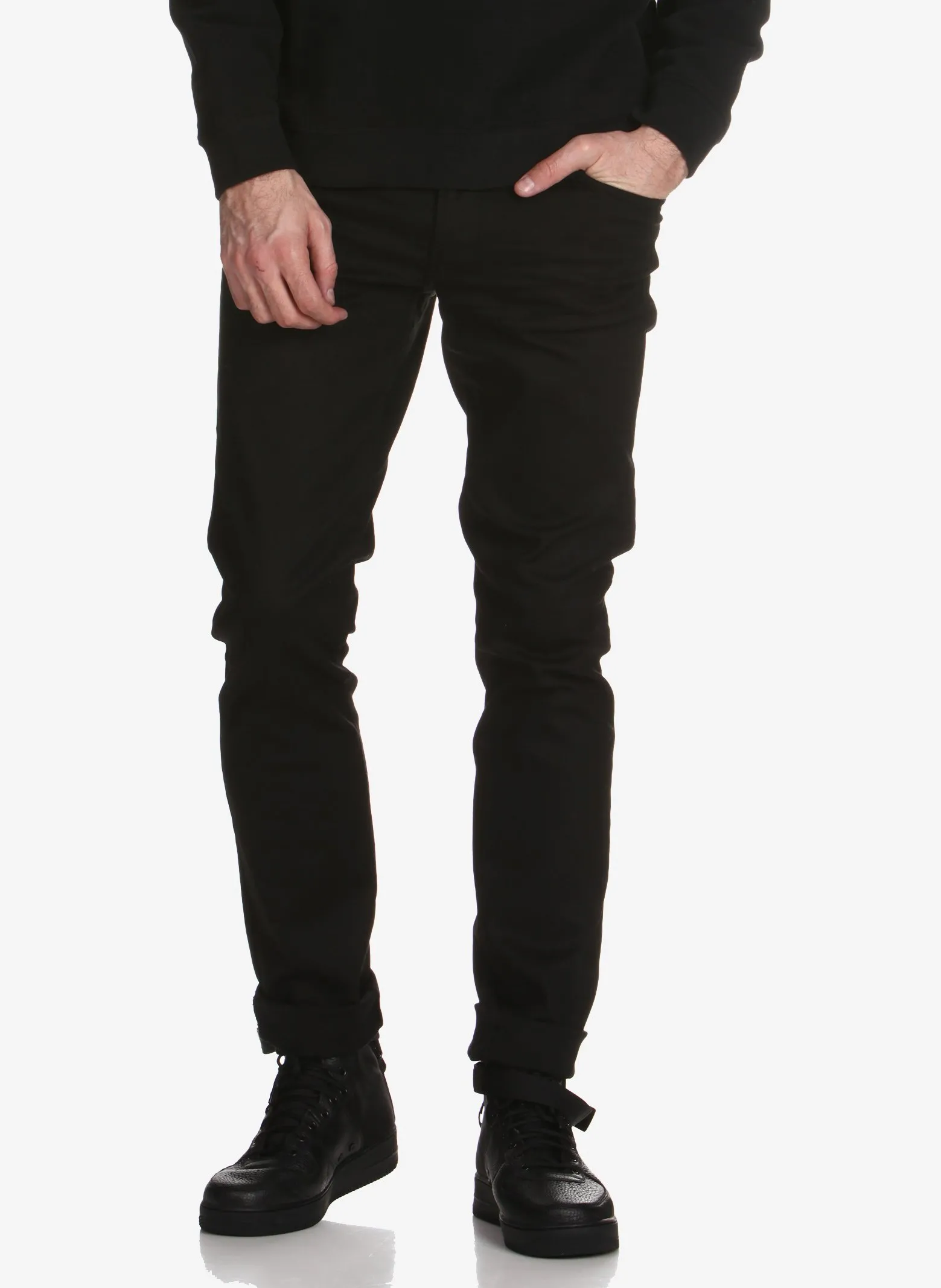 Slim-Fit-Jeans Schwarz