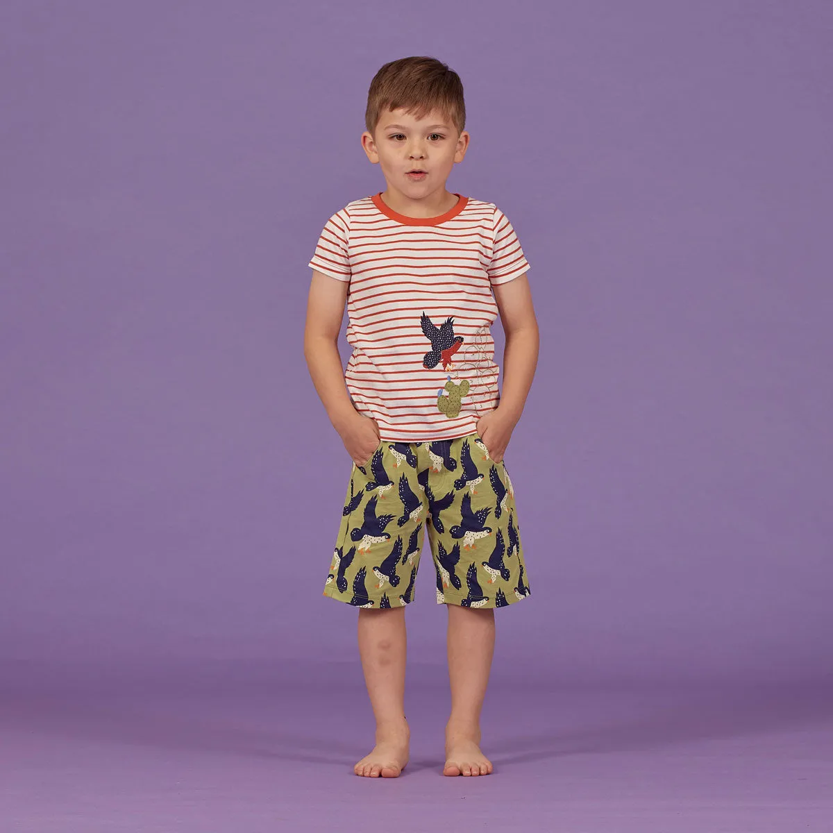 Sense Organics Kinder Shorts Kurze Hose bedruckt Bio Baumwolle