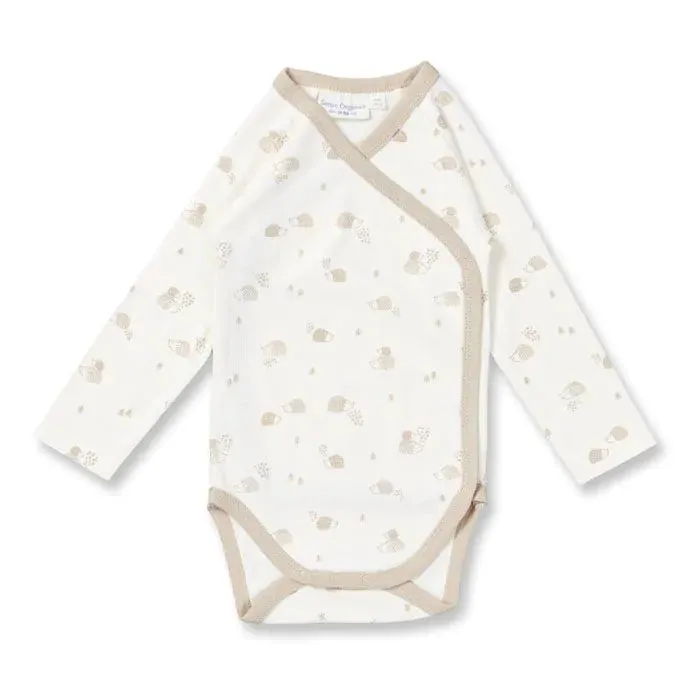 Sense Organics Baby Wickelbody Sand Igel