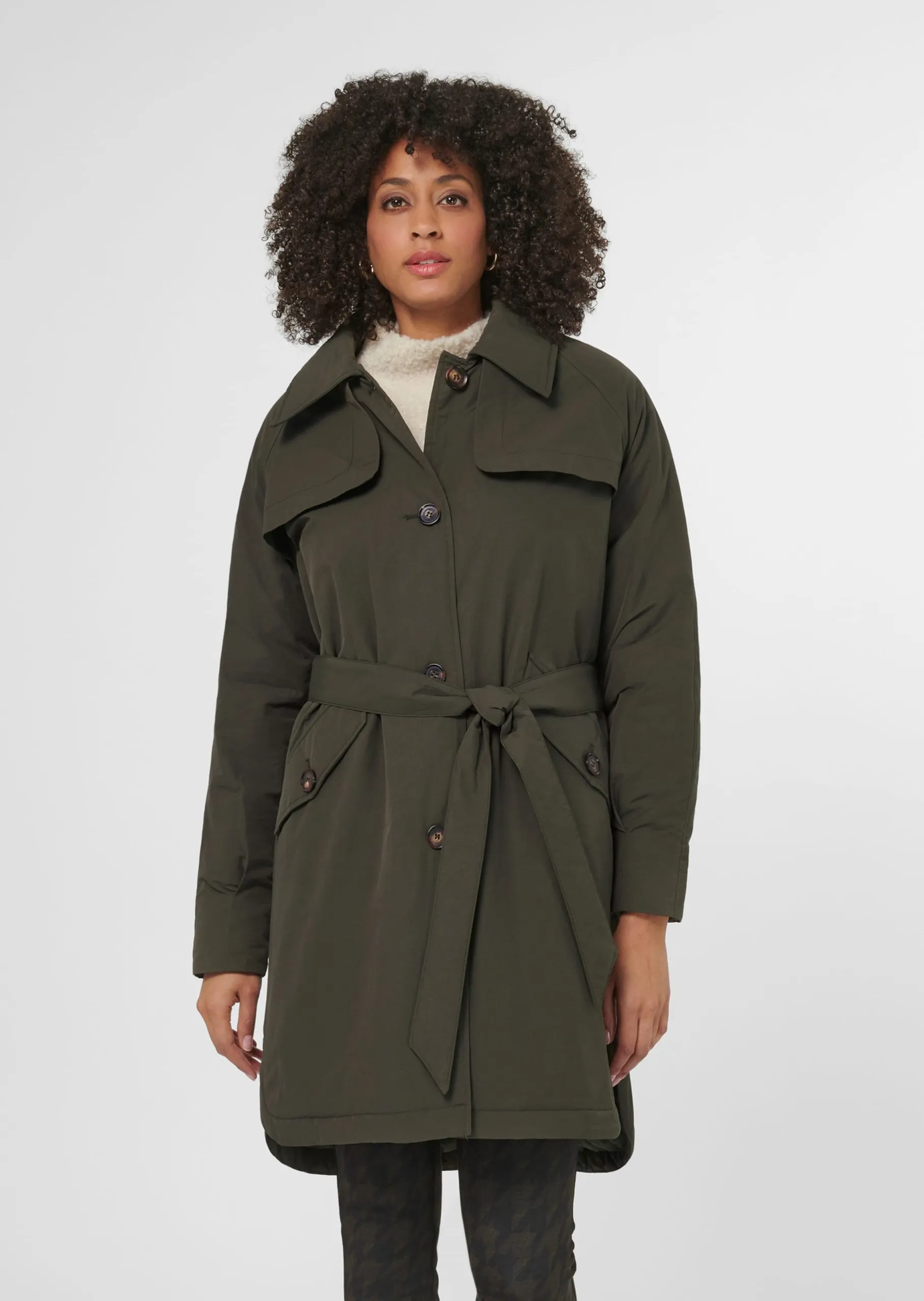 Modischer Trenchcoat mit Warmfutter