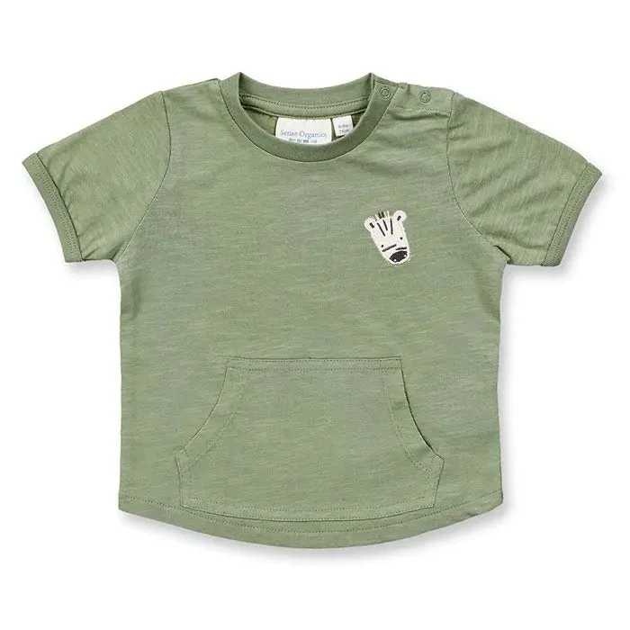 Sense Organics T-Shirt Baby Tamo Olive Zebra