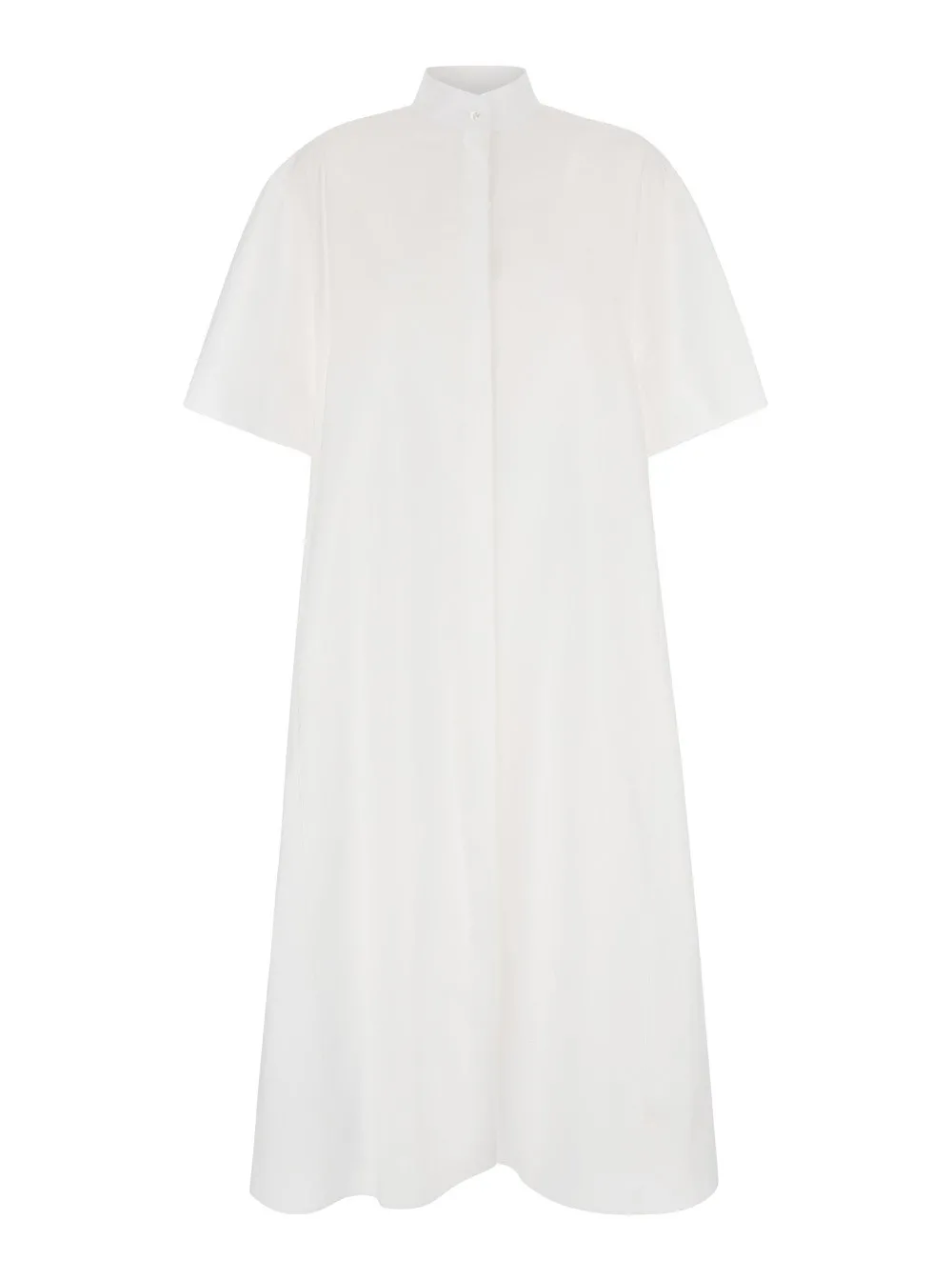 Maxikleid für Damen aus Baumwolle in Weiß