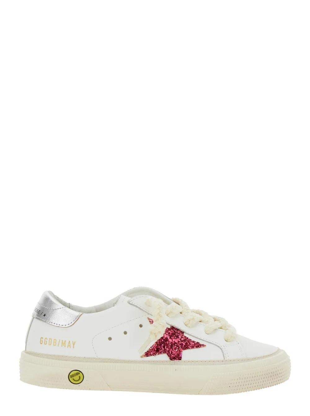 Sneakers "May" mit Sternaufnäher an der Seite und laminiertem Absatz aus Leder Mädchen