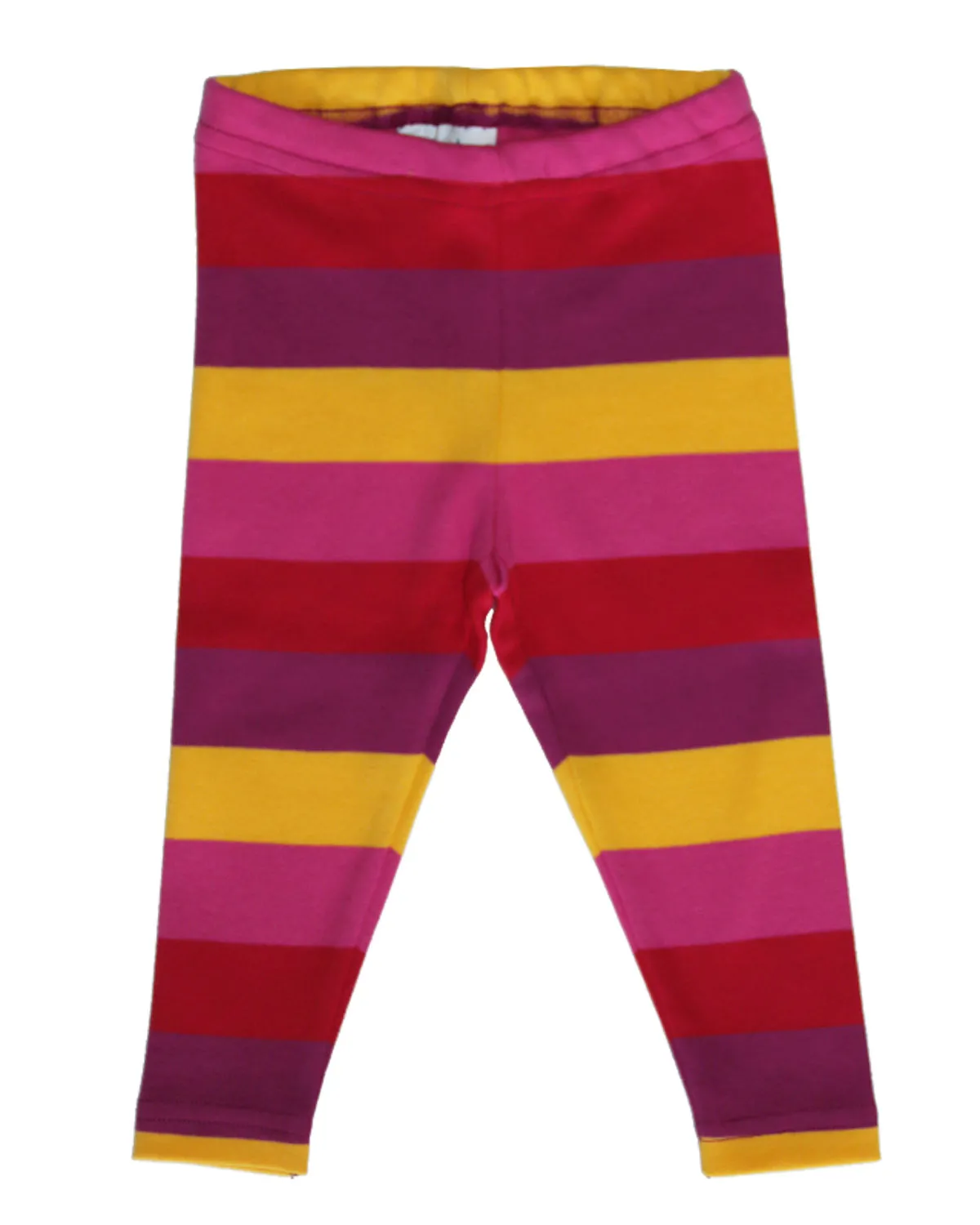 Kinder Leggings Bunt Bio Baumwolle, persischrot-kirschrot-gelb
