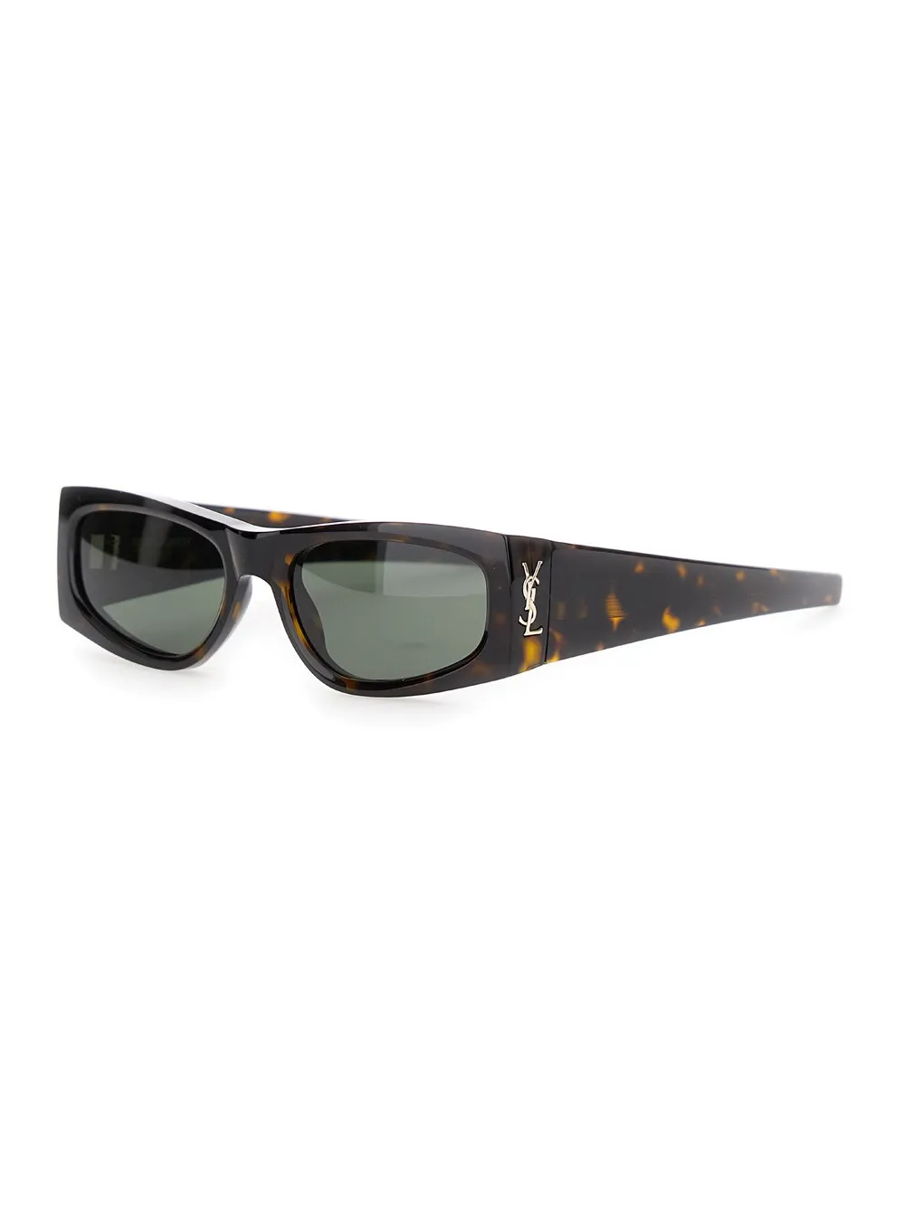 "YSL SL M140" Braune Sonnenbrille mit Cassandre aus Schildpattacetat Damen