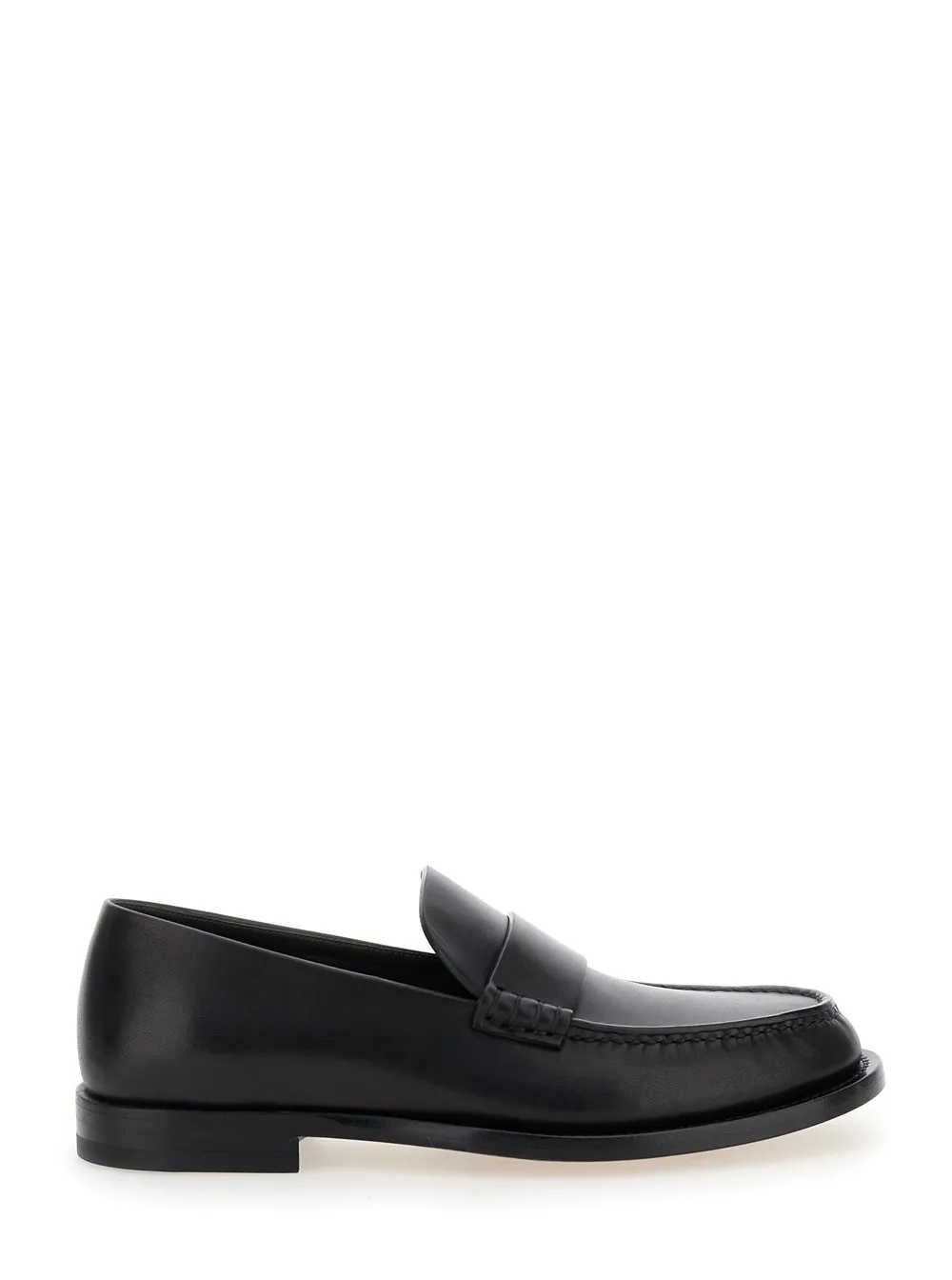 Schwarze klassische Loafers "Novus" aus Glattleder Damen