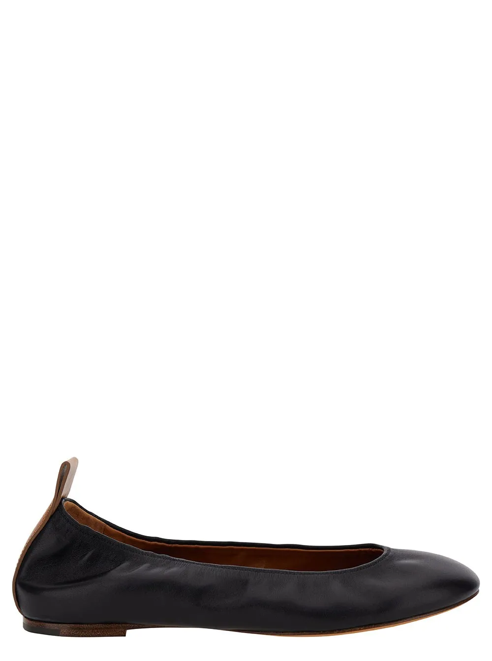 Ballerinas für Damen aus Leder in Schwarz