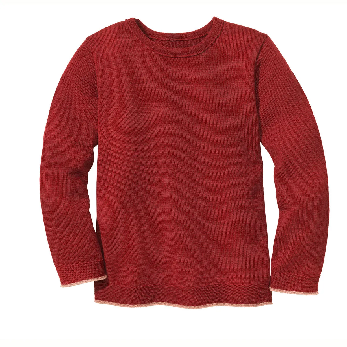 Disana Kinder Strick-Pullover Uni Schurwolle kbT-Merino