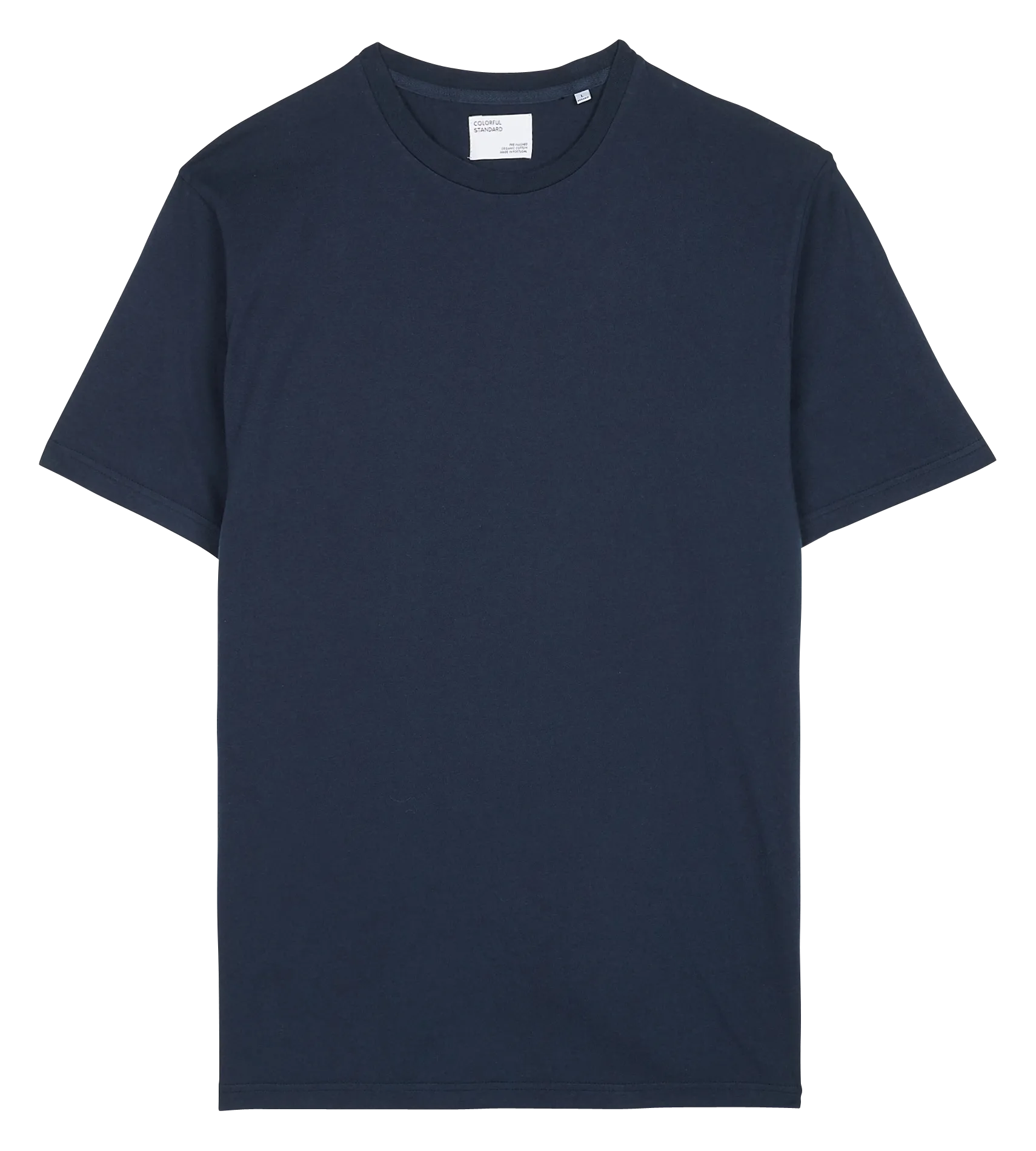 Rundhals-T-Shirt aus Bio-Baumwolle Blau