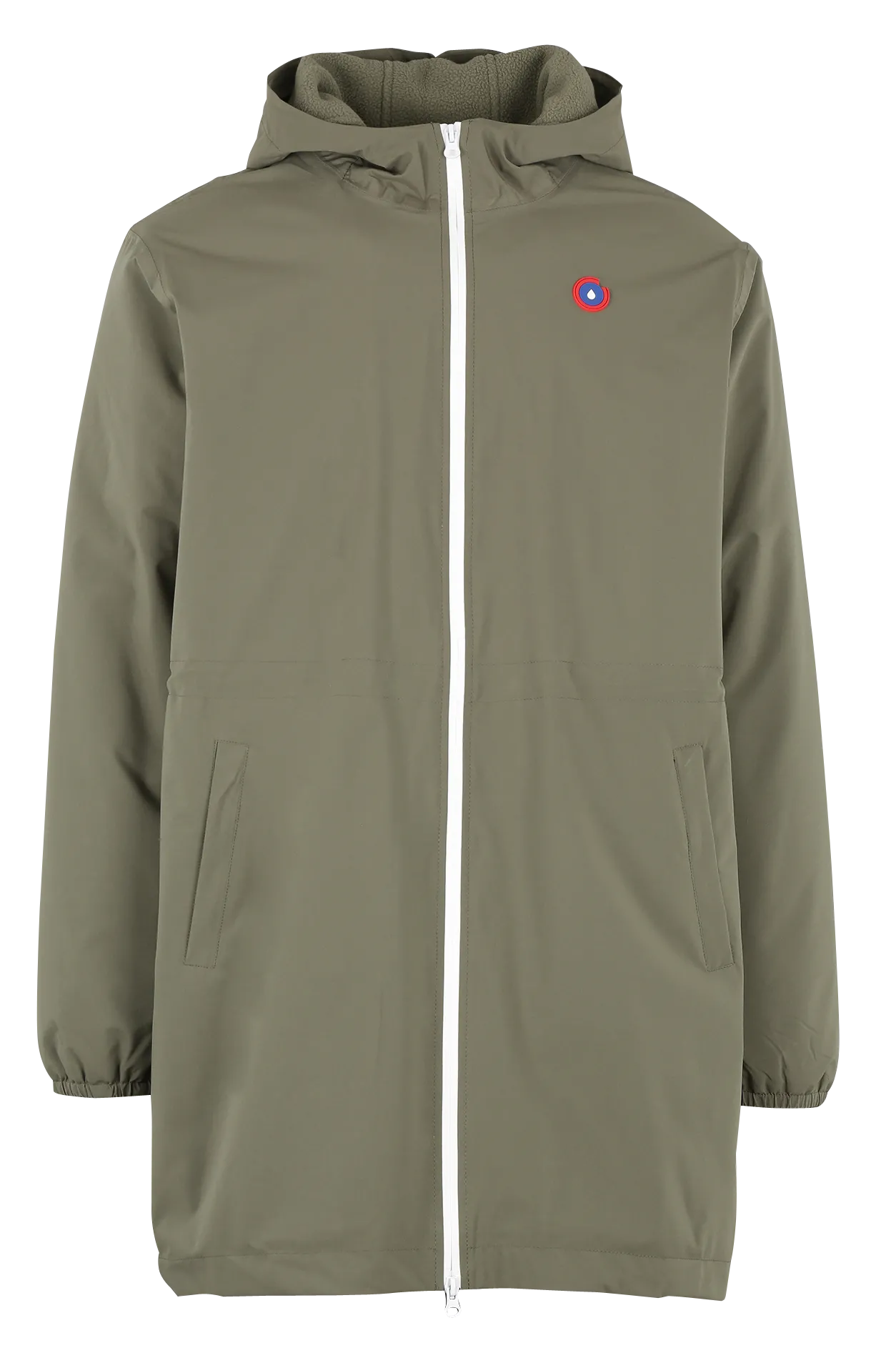 Wasserfeste Windjacke mit Kapuze, Regular Fit Khaki