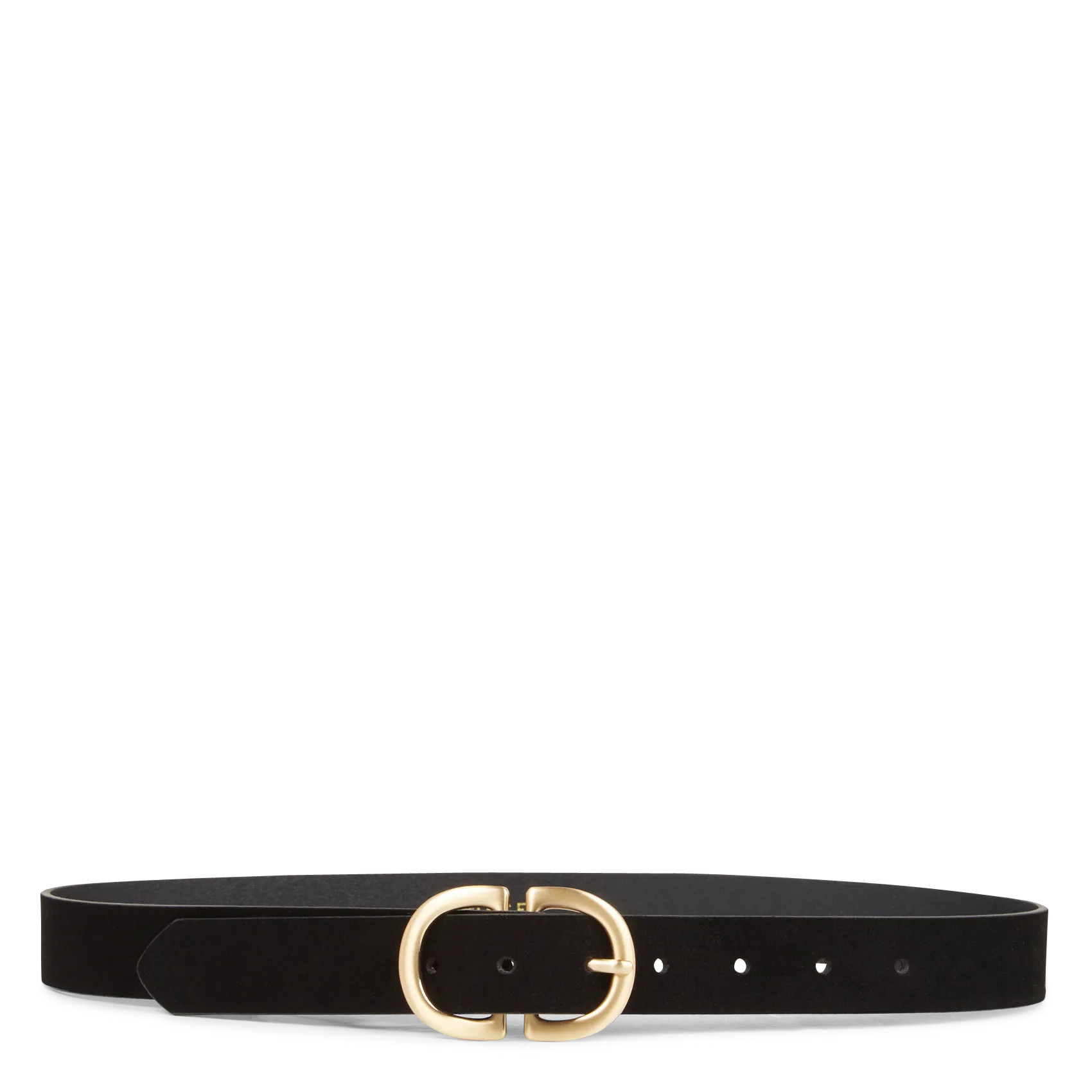 Ledergürtel mit Schnalle Schwarz JUVA