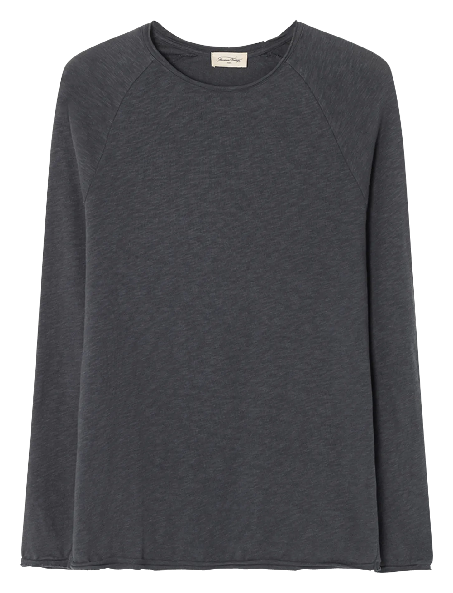 Rundhals-T-Shirt aus Baumwoll-Flammgarn Grau SONOMA