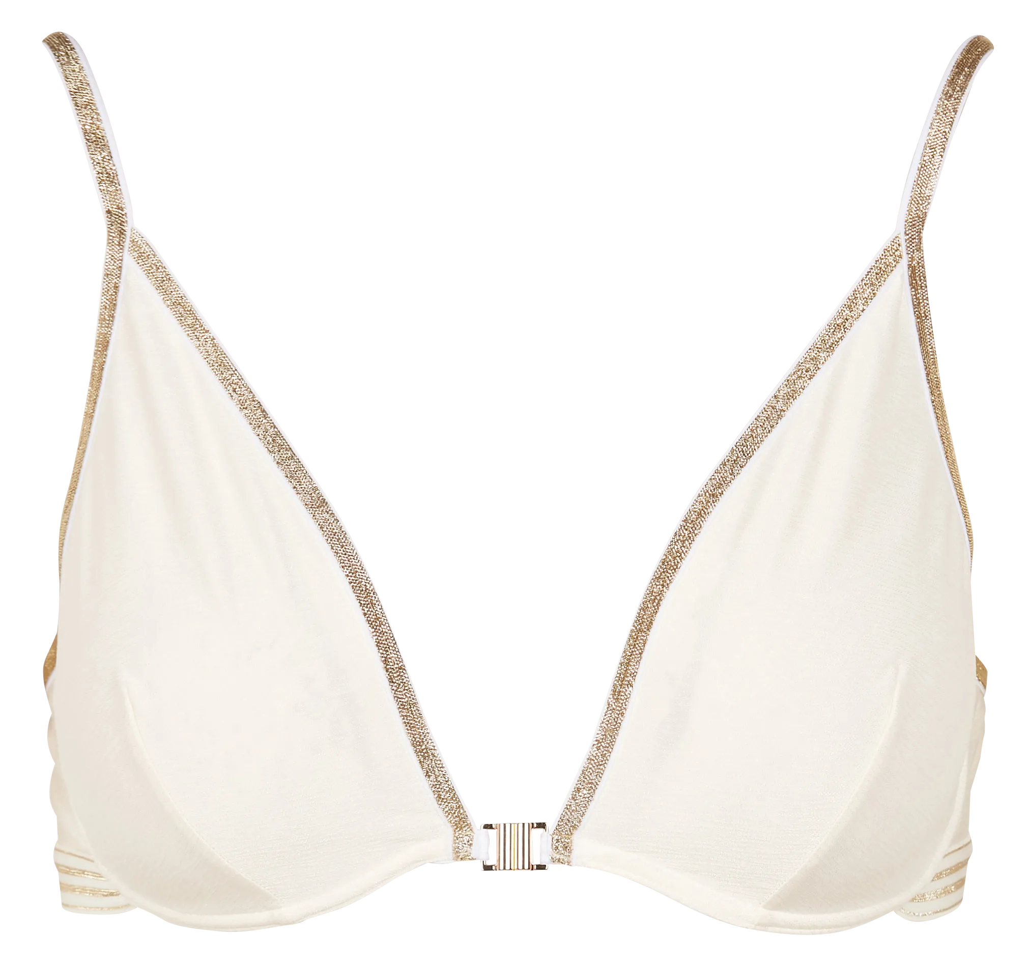 Bustier mit Nadelstreifen Beige JACKIE