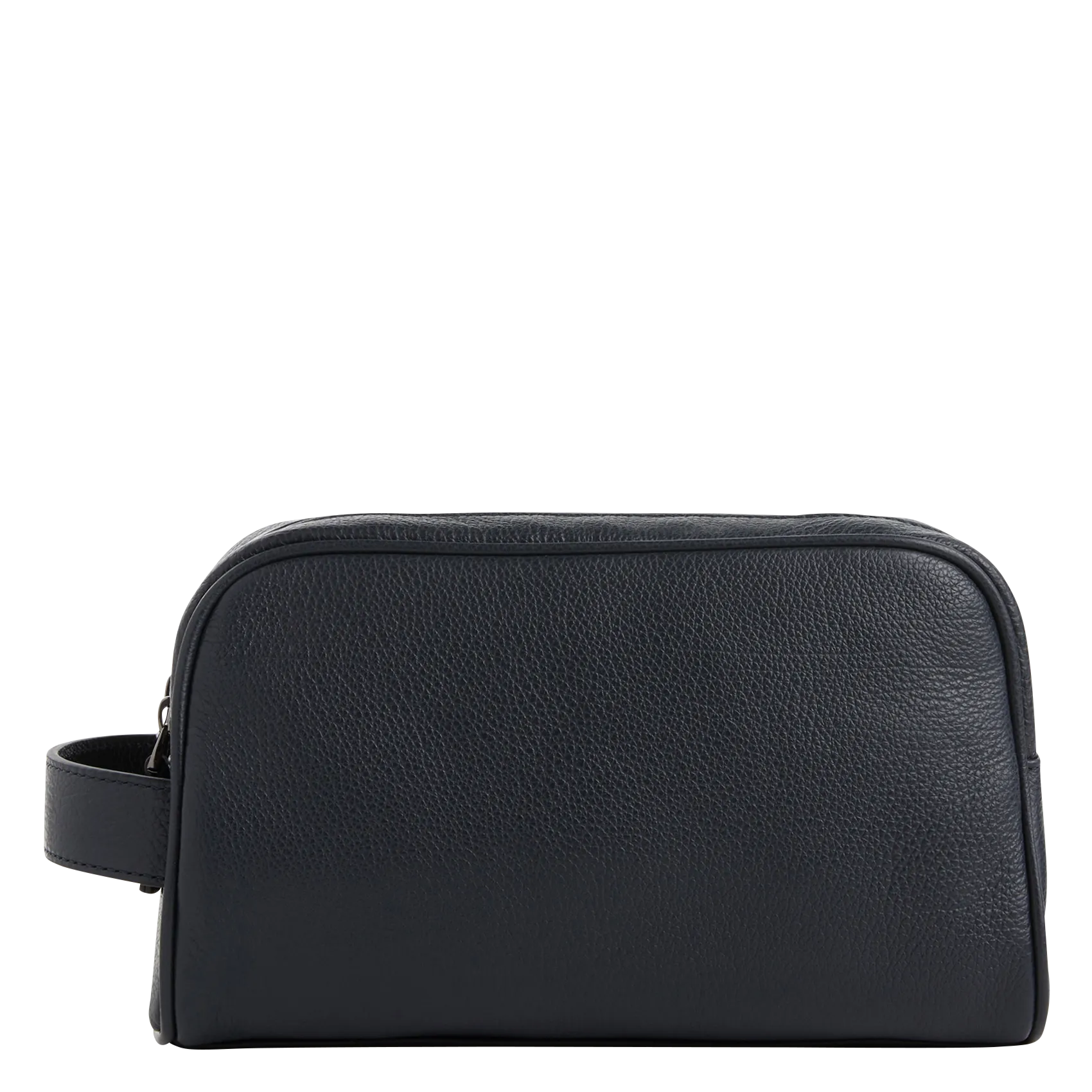 Kulturtasche aus Leder Blau