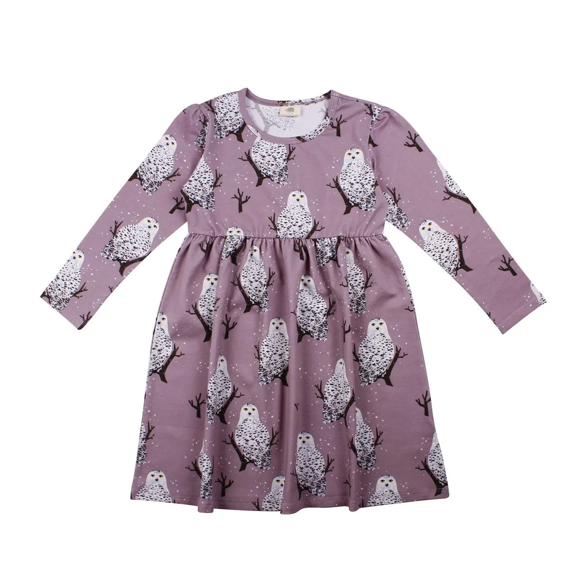 Kleid "Schneeeule", Biobaumwolle, GOTS-zertifiziert