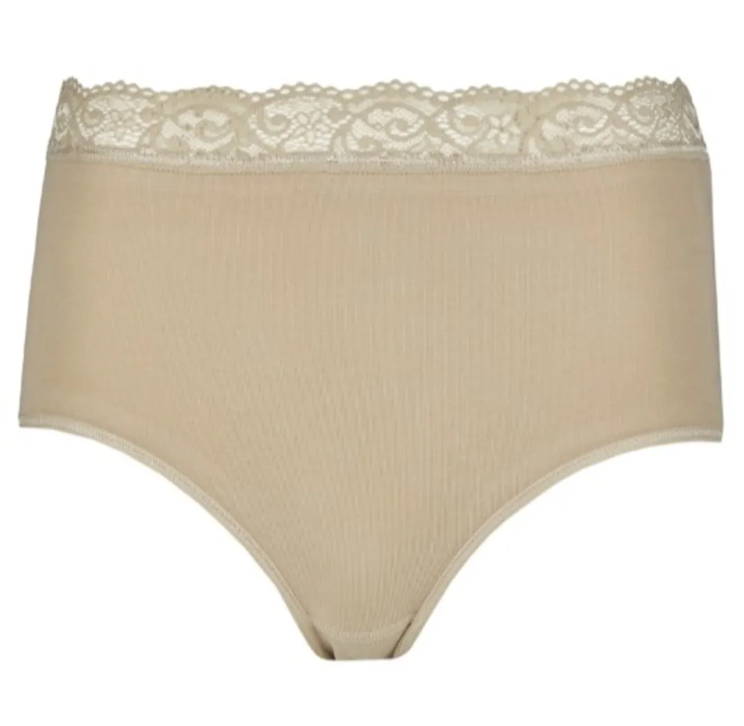 2er Pack Nina von C. Serie Slipboutique Damen Taillenslip mit Spitzenbund