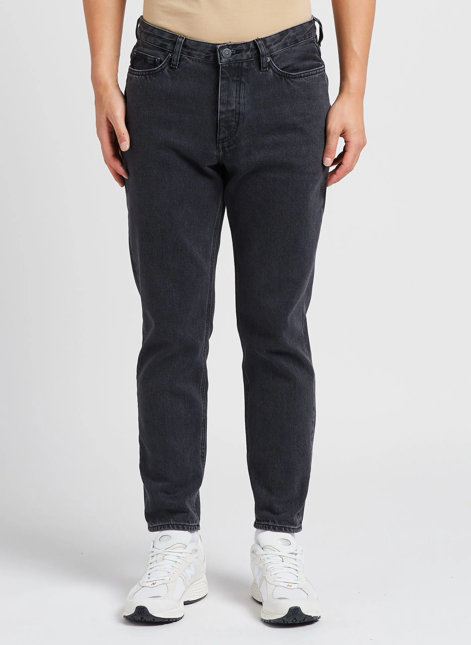 Straight Cut Jeans aus Baumwolle Schwarz YOPDAY-B