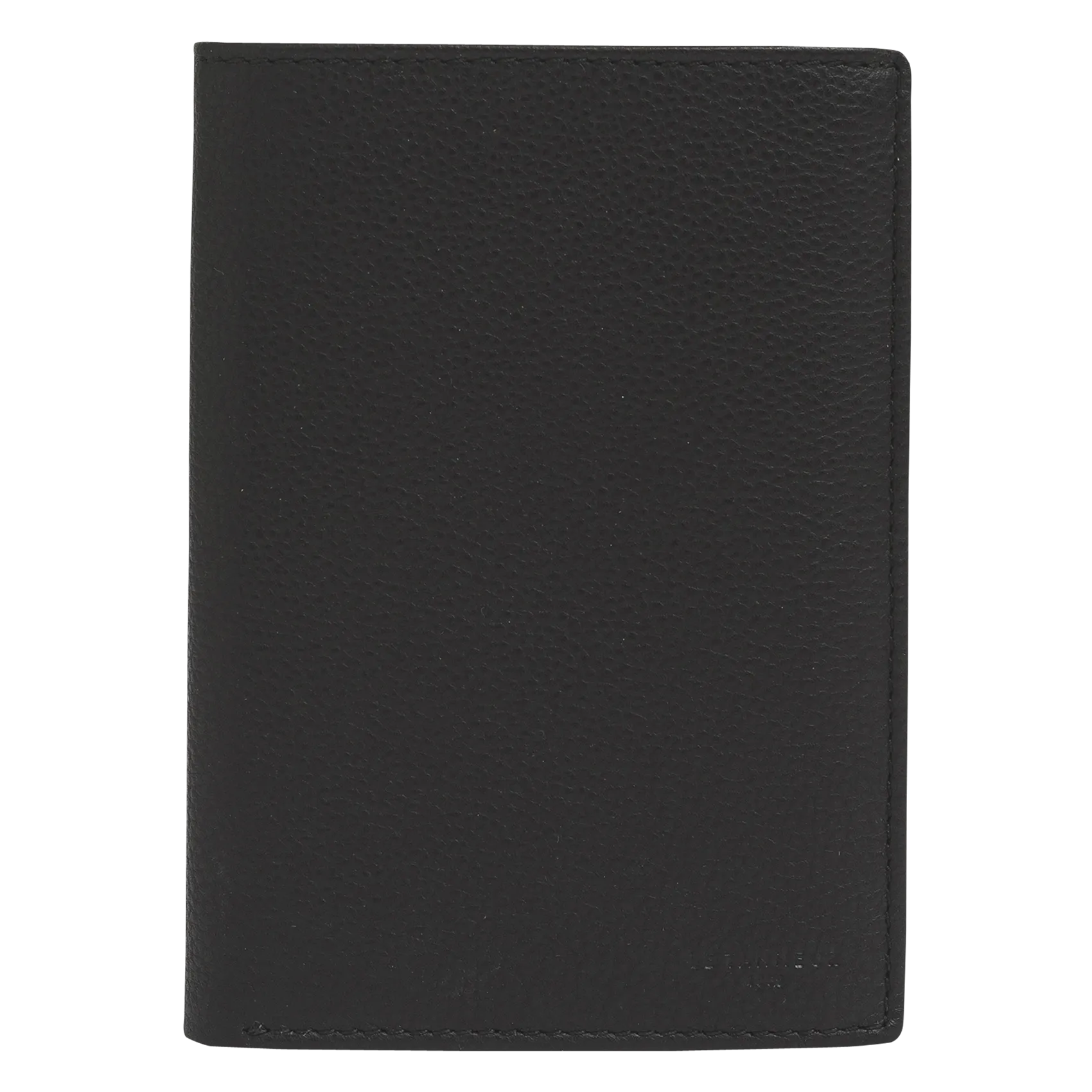 Brieftasche aus genarbtem Leder Schwarz CHARLES