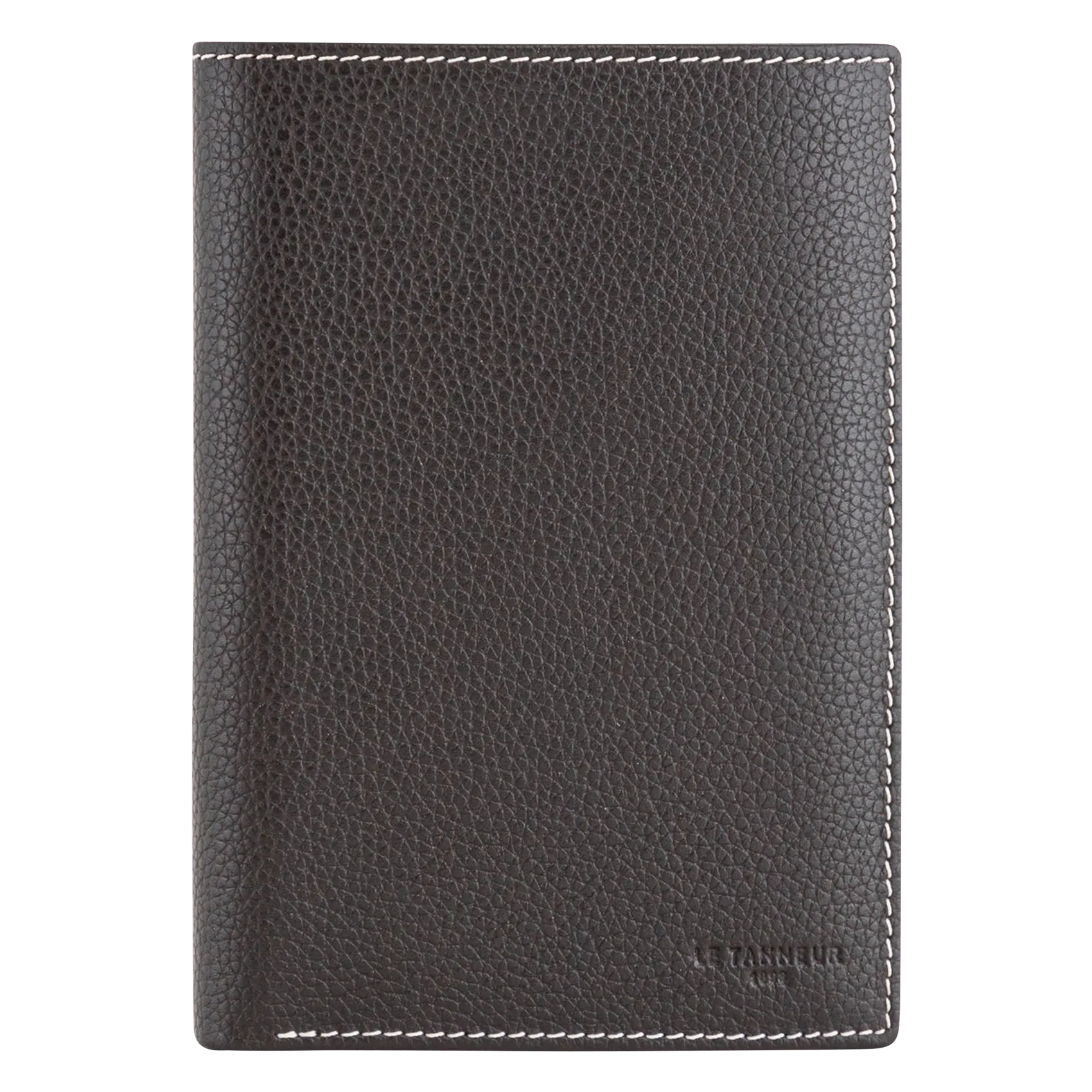 Brieftasche aus genarbtem Leder Braun CHARLES