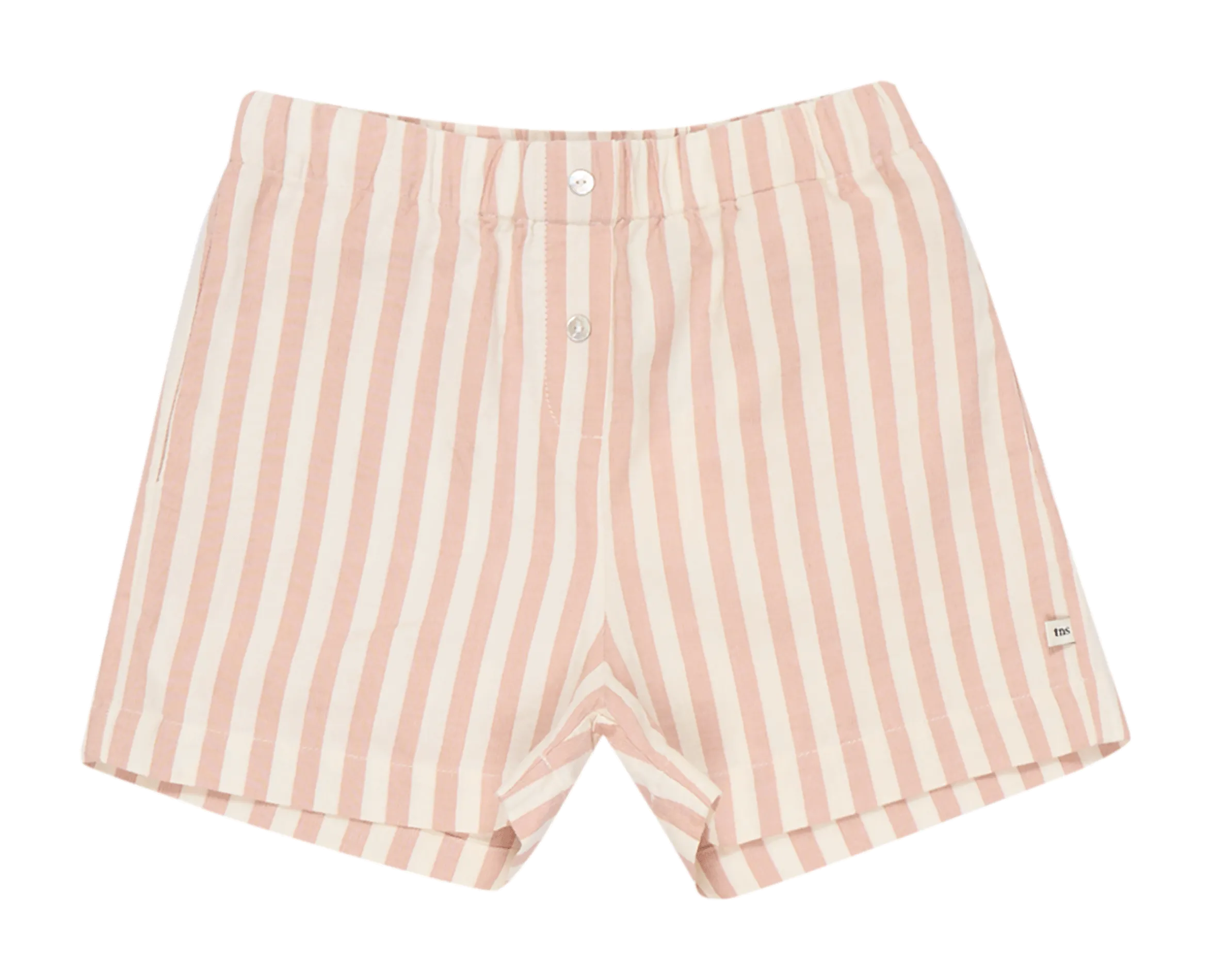 Bermudashorts aus Baumwolle mit Streifen Rosa AMBRA