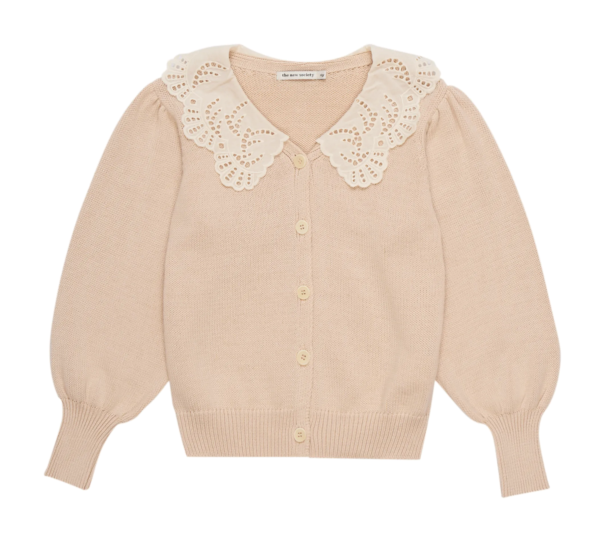 Geknöpfte Baumwoll-Strickjacke Weiss VENERA