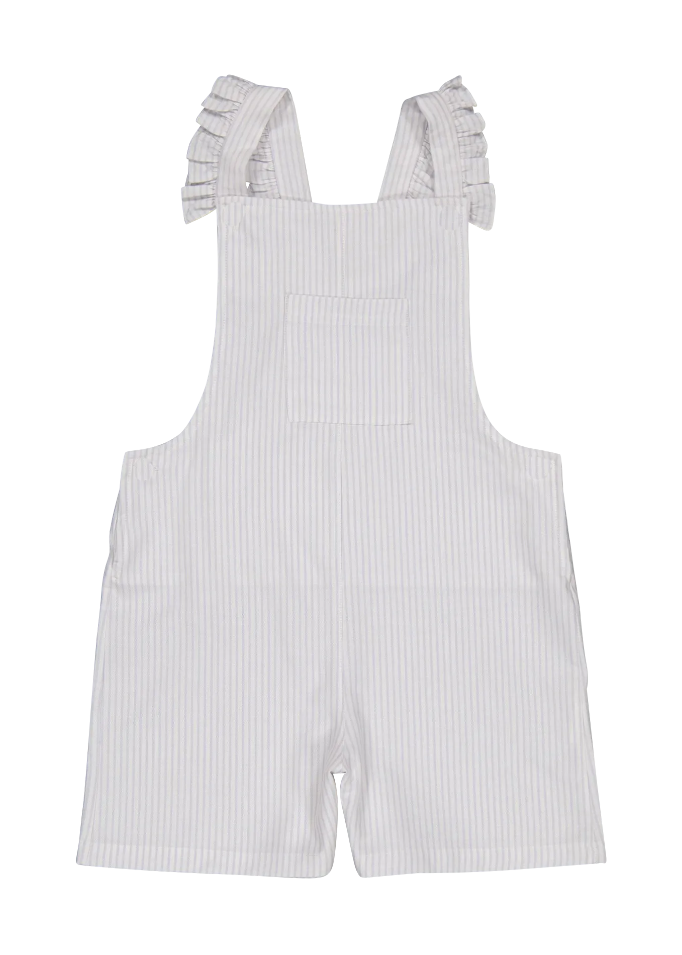 Gestreifte Latzhose aus Bio-Baumwolle Weiss NATHALIE