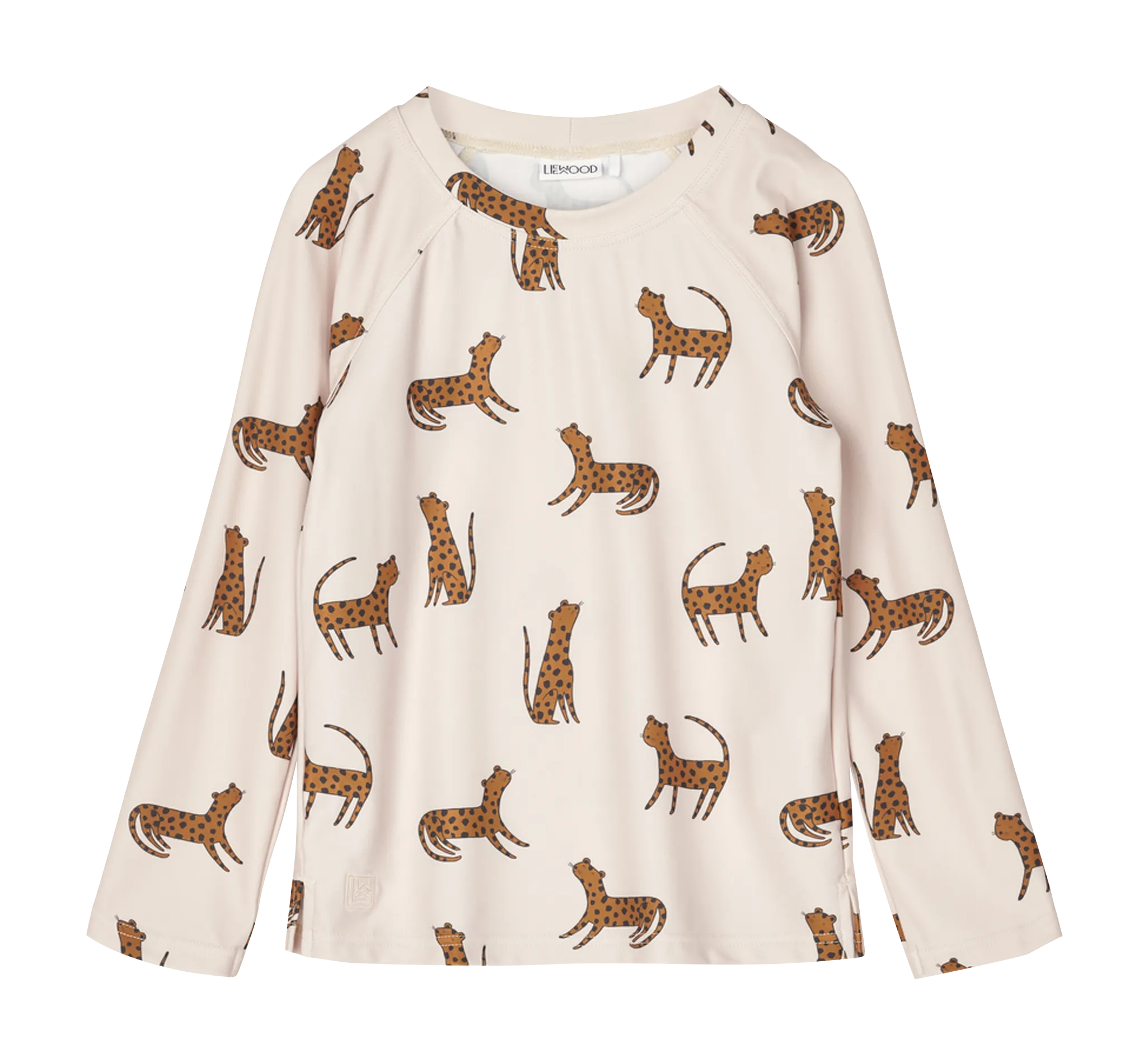 Rundhals-Bade-T-Shirt mit Print Weiss NOAH