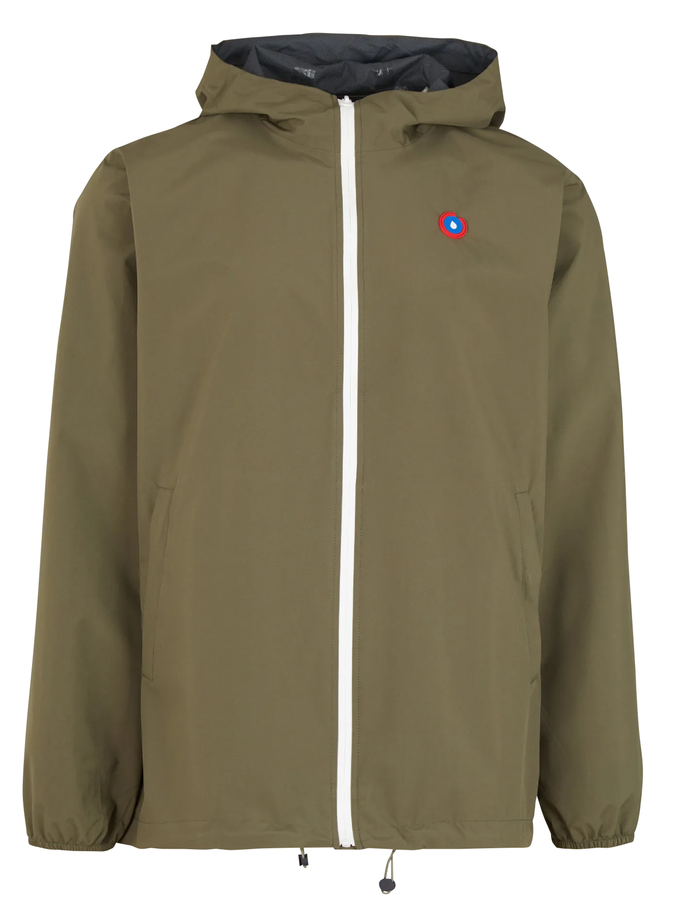 Kurze Regenjacke mit Kapuze Khaki PASSY