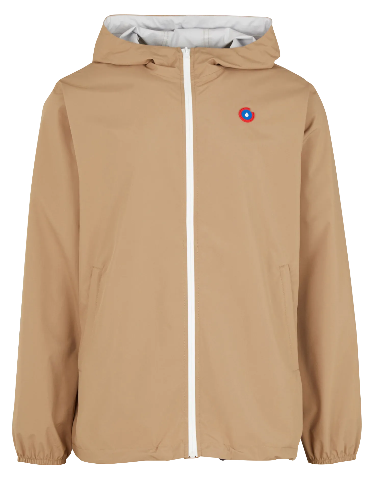 Kurze Regenjacke mit Kapuze Beige PASSY