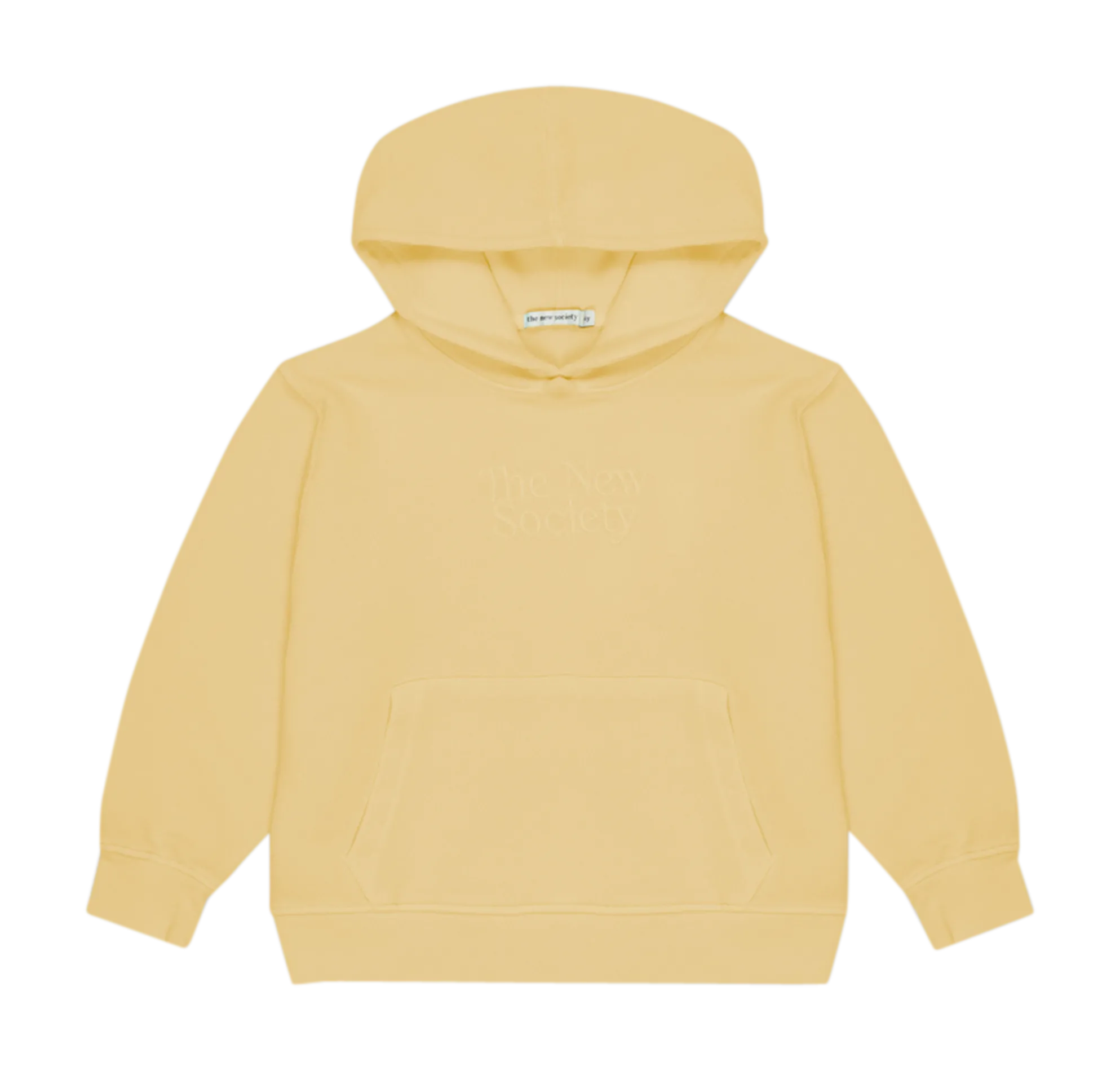 Weites Kapuzensweatshirt aus Baumwoll-Mix Gelb LEONARDO