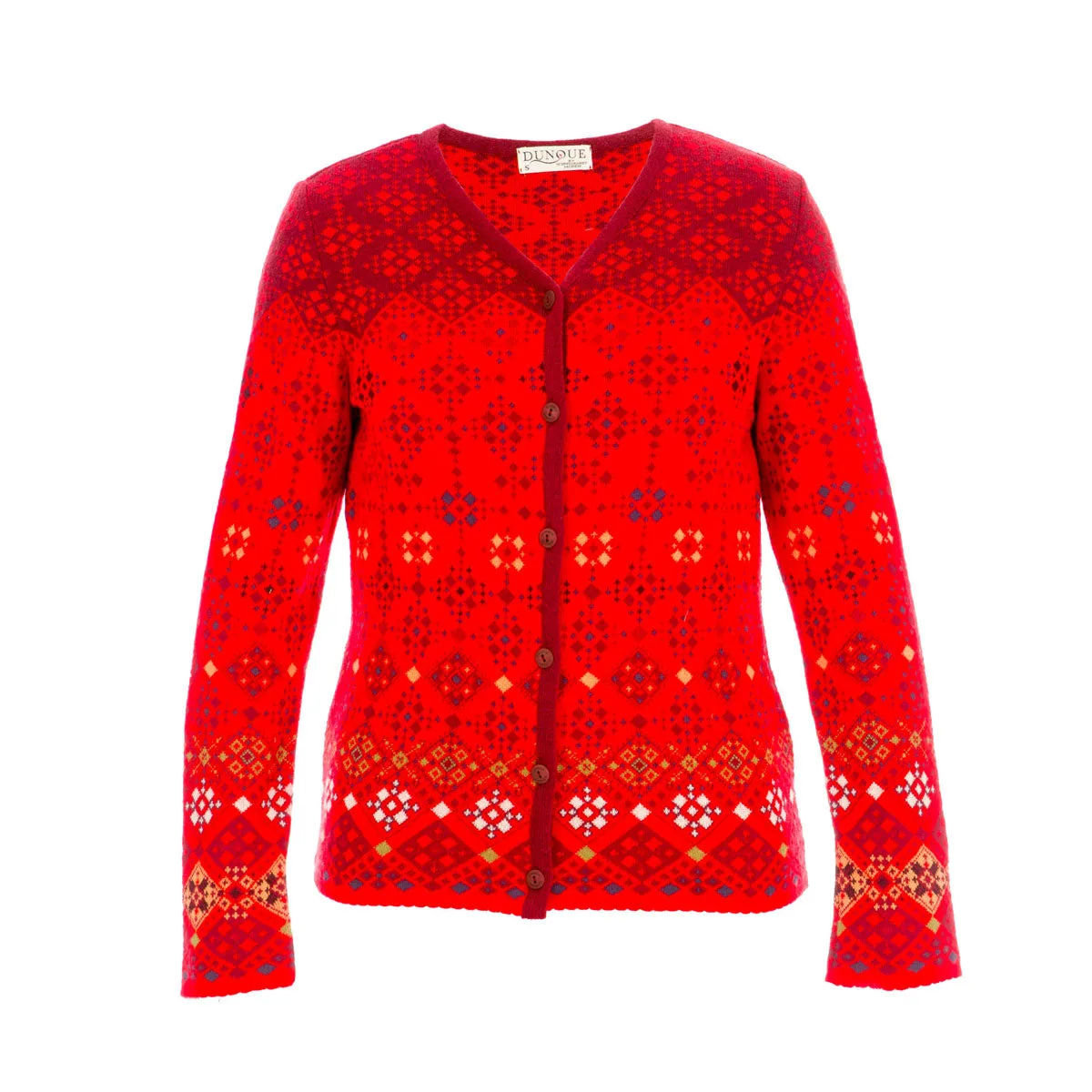 Dunque Schweikardt Moden Jacquard Jacke Wolle Bio Baumwolle