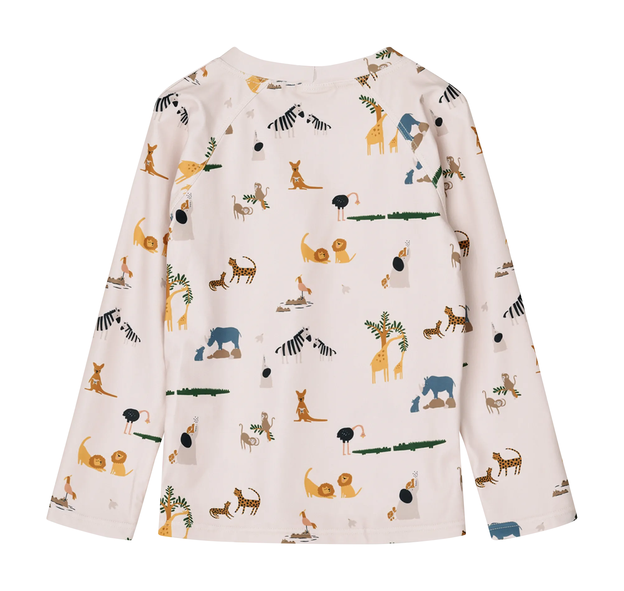 Rundhals-Bade-T-Shirt mit Print Beige NOAH