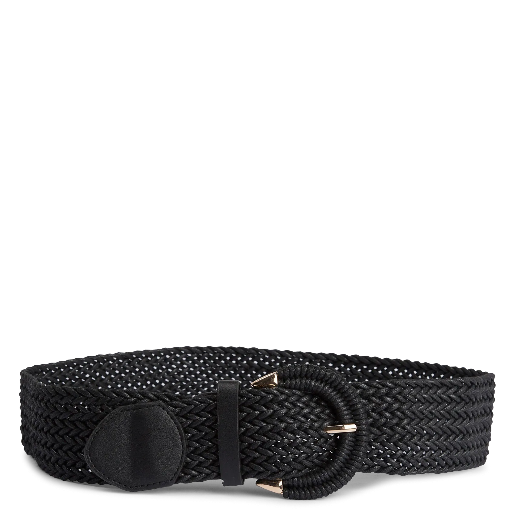 Breiter Flechtgürtel Schwarz
