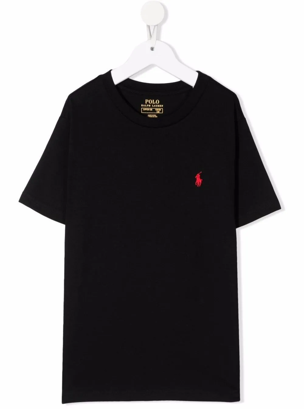 Polo Ralph Lauren Boy Schwarz Baumwolle T-Shirt mit Logo