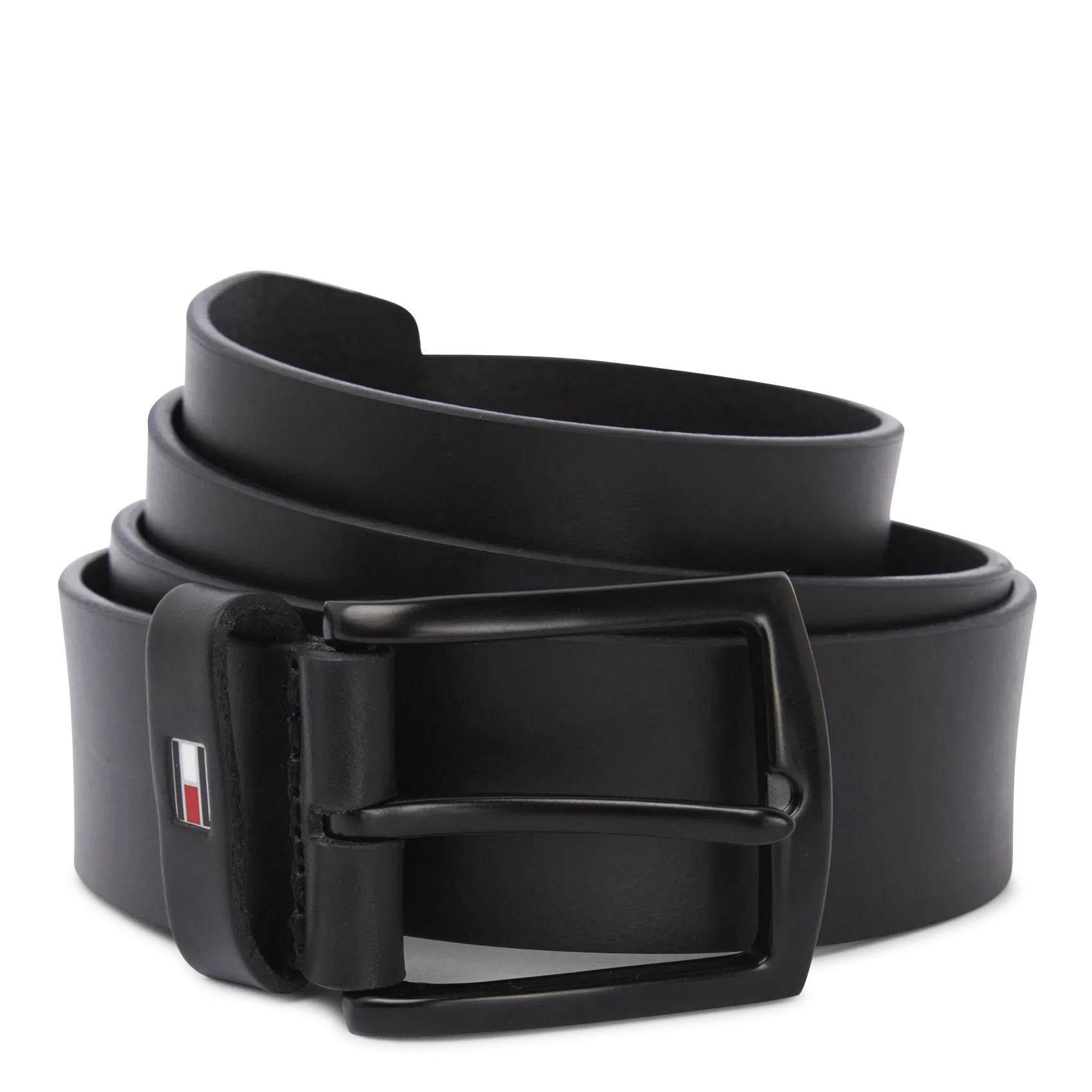 Gürtel aus mattem Leder Schwarz