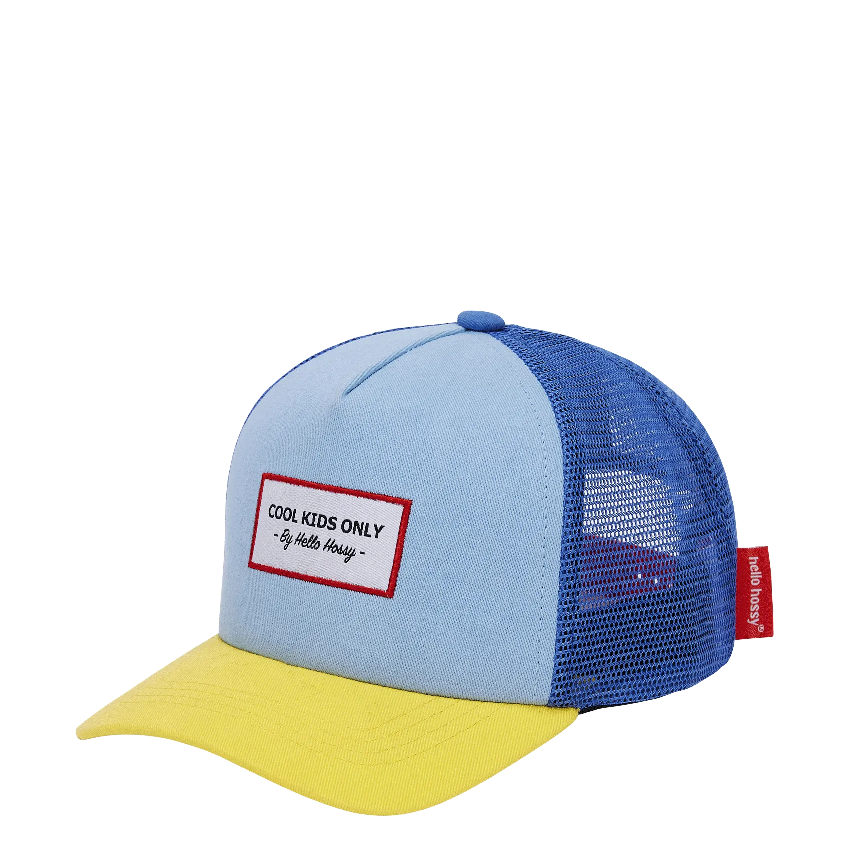 Bestickte Kappe aus Baumwoll-Mix Blau