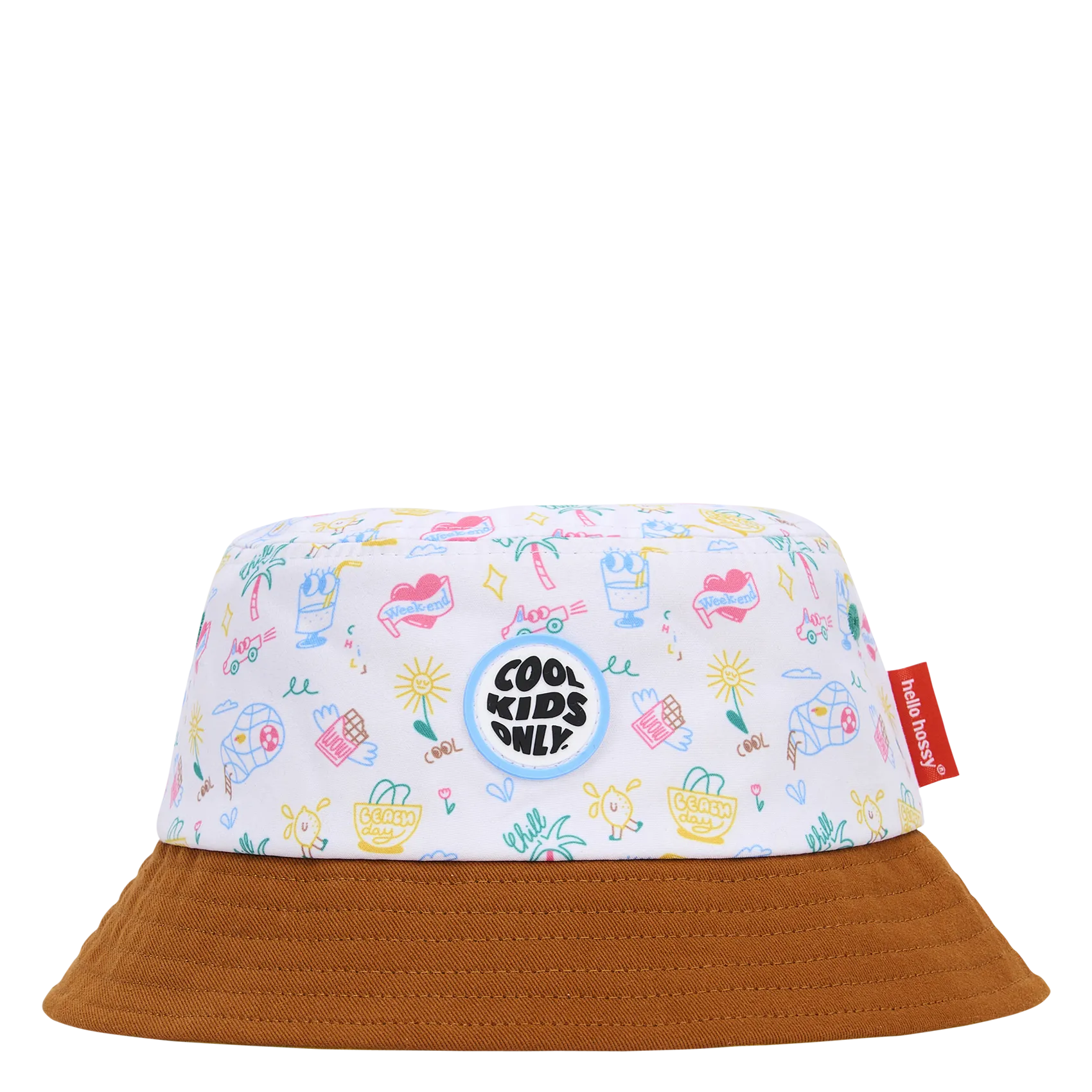 Bedruckter Bucket Hat mit Mustern Mehrfarbig
