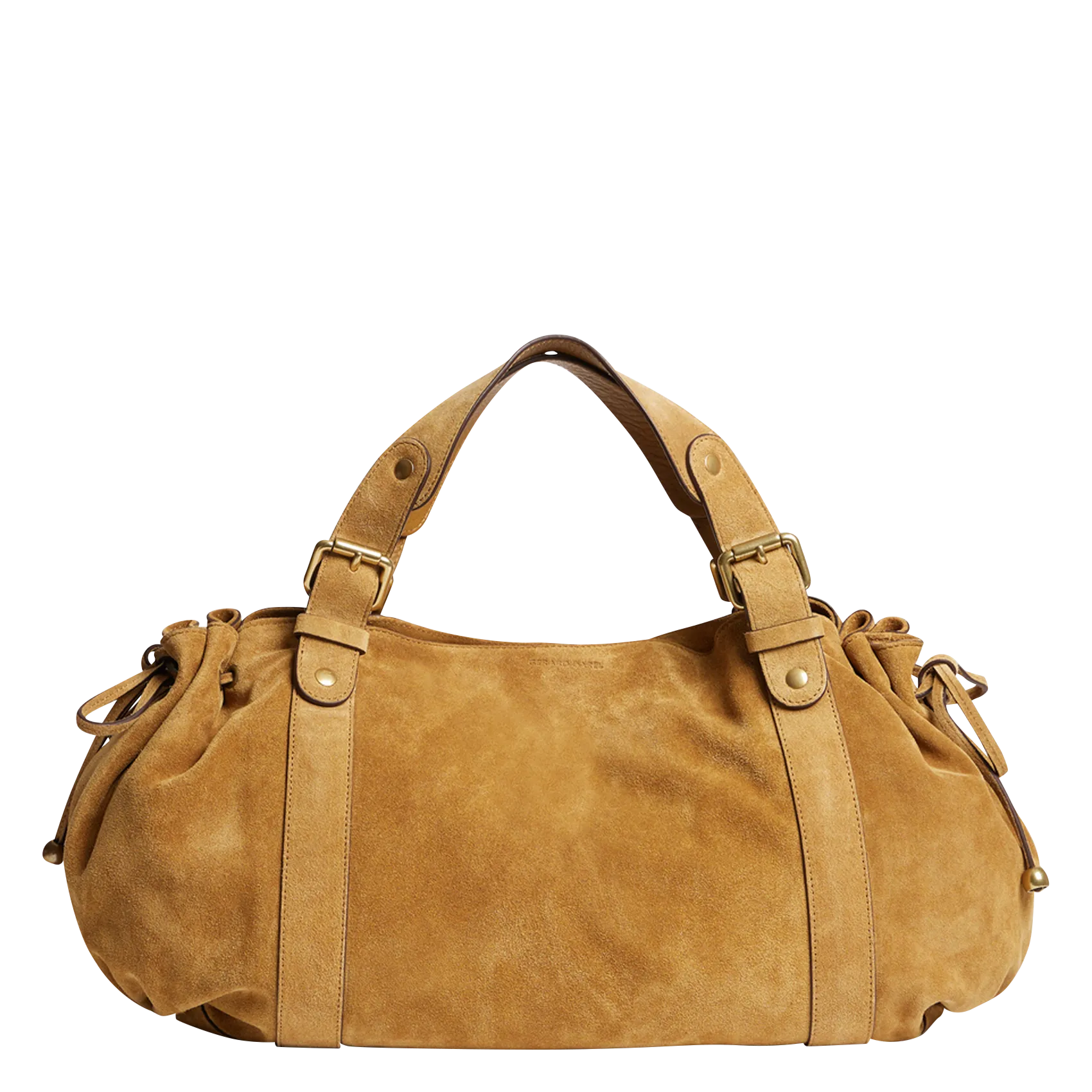 Handtasche aus Leder Beige 24H
