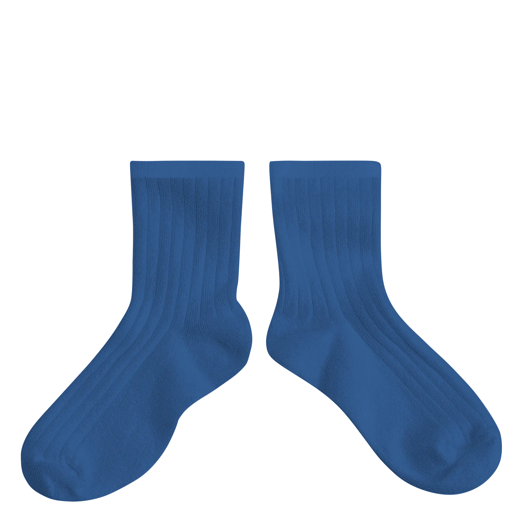 Rippsocken aus Baumwoll-Mix Blau LA MINI