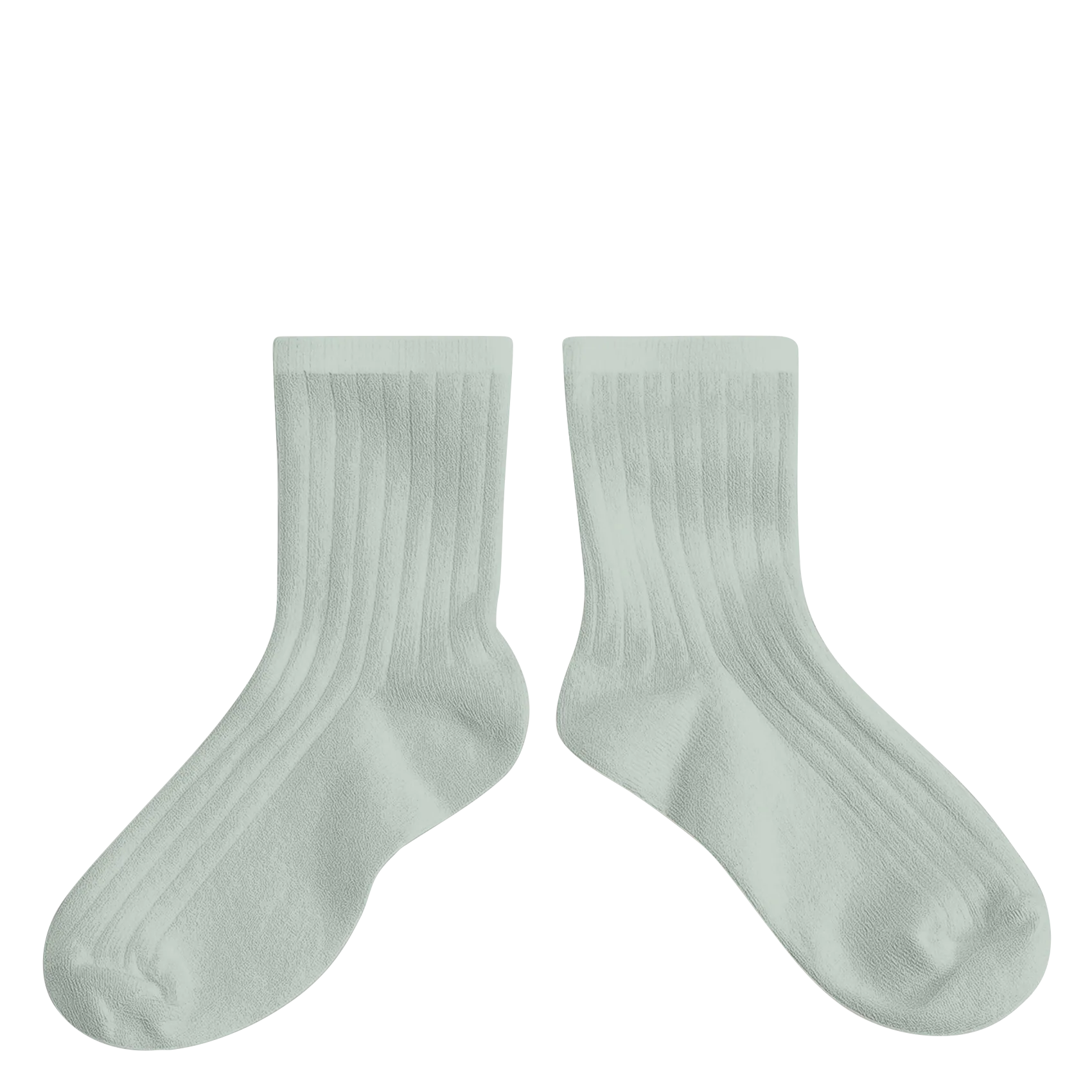 Rippsocken aus Baumwoll-Mix Grun LA MINI