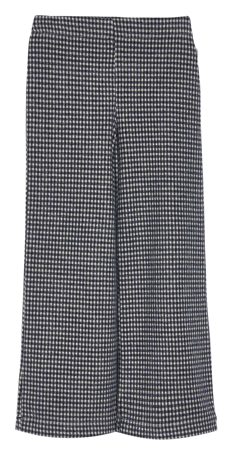 Flared Hose mit Vichy-Print Baumwoll-Mix Grun FIONA