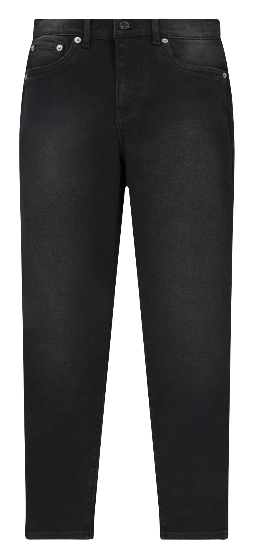Mom-Jeans aus Baumwoll-Mix Schwarz MINI MOM JEANS