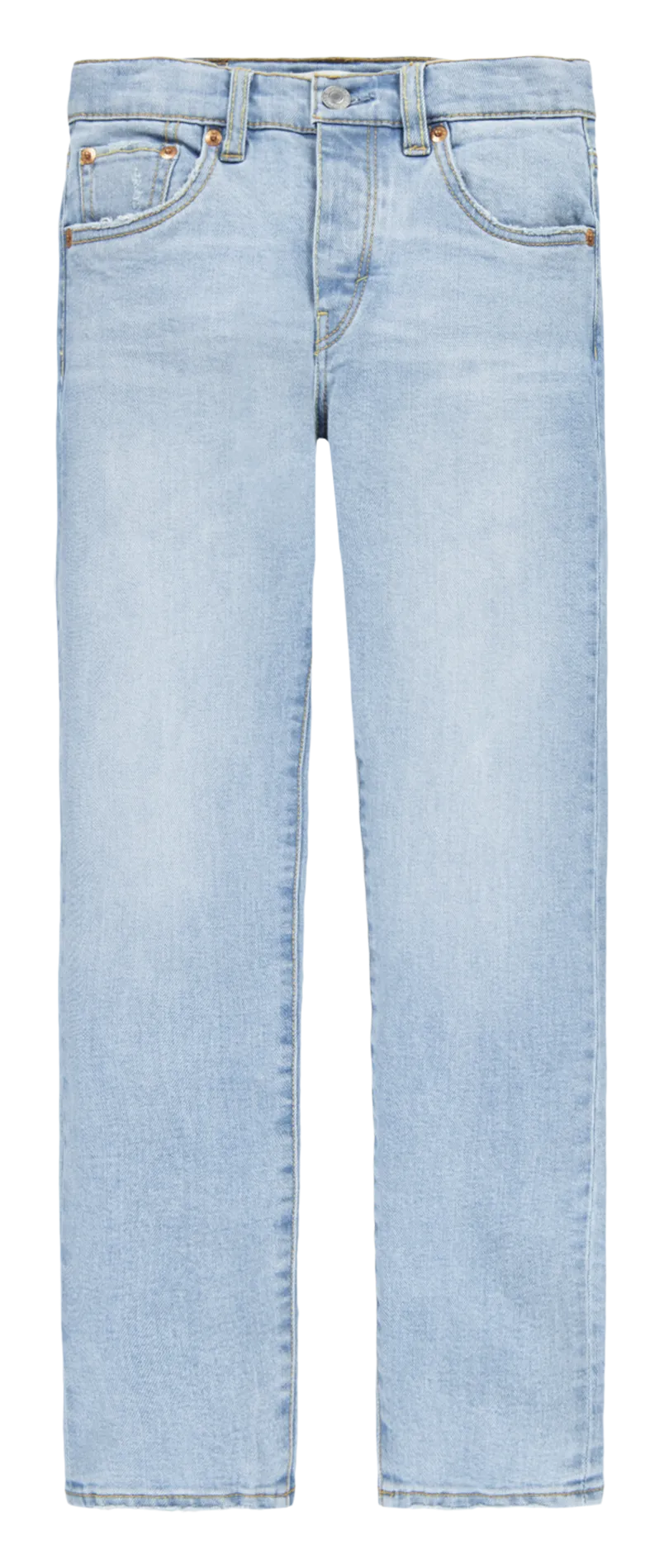 Stone Washed Slimfit-Jeans aus Denim Blau
