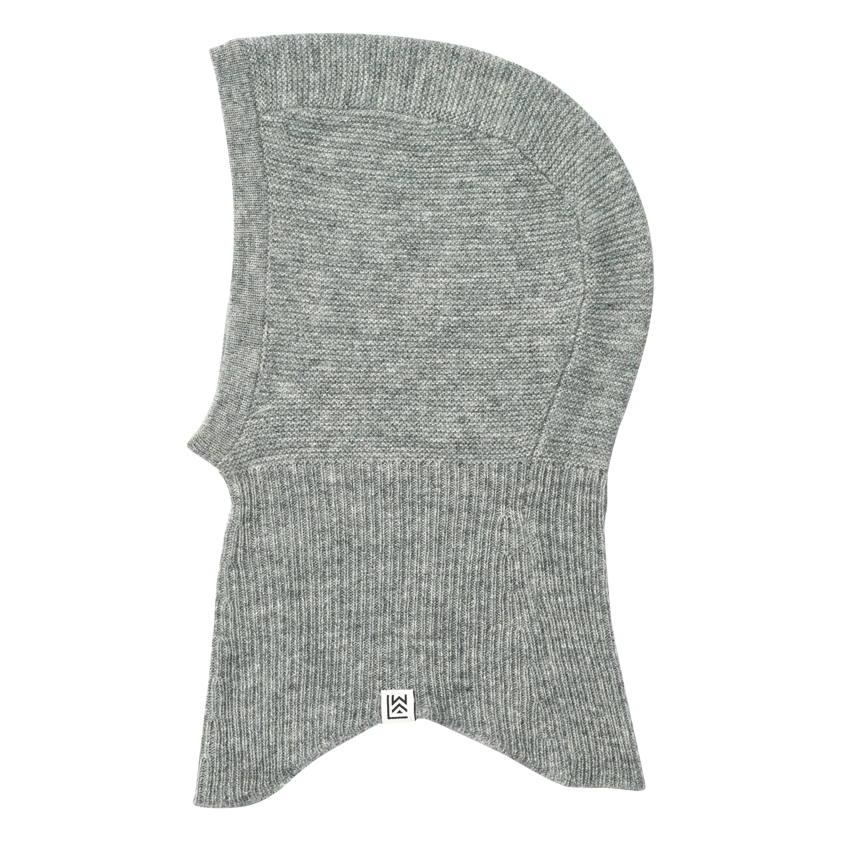 Kapuzenmütze aus Bio-Baumwolle und recycelter Wolle Grau ARIAN